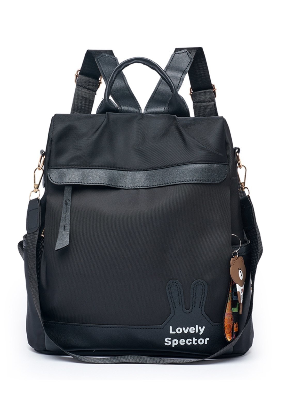 Imagem principal Infantil - Mochila Feminina Spector Espaçosa Reforçada Casual Escolar Spector preto