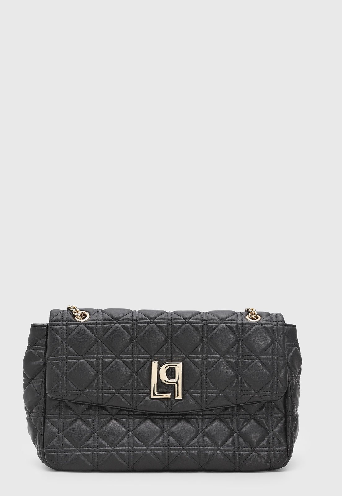 Imagem principal Bolsa Feminina Lança Perfume Matelassê Logo Dourado Preta Lança Perfume preto