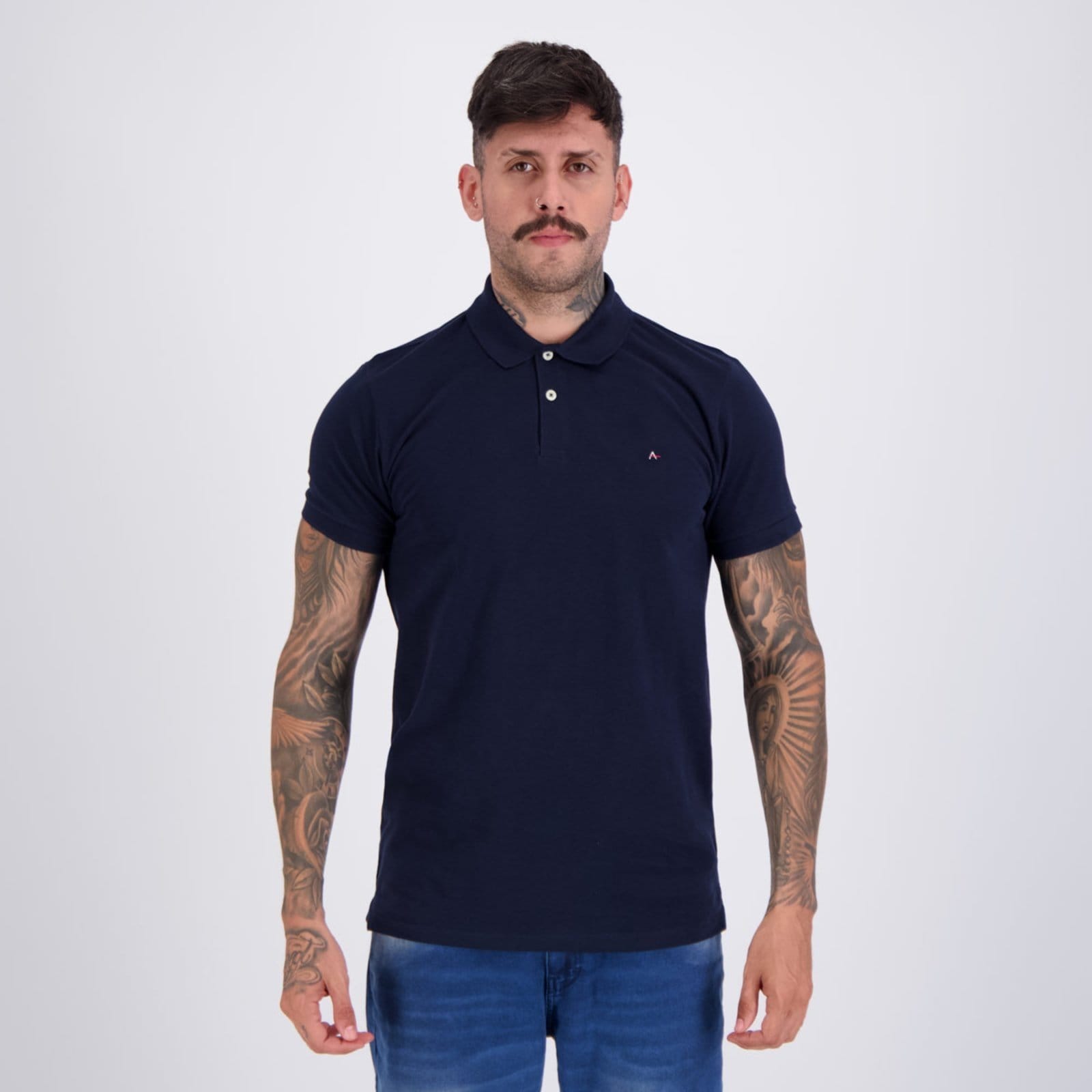 Polo Aramis Basica Piquet Marinho