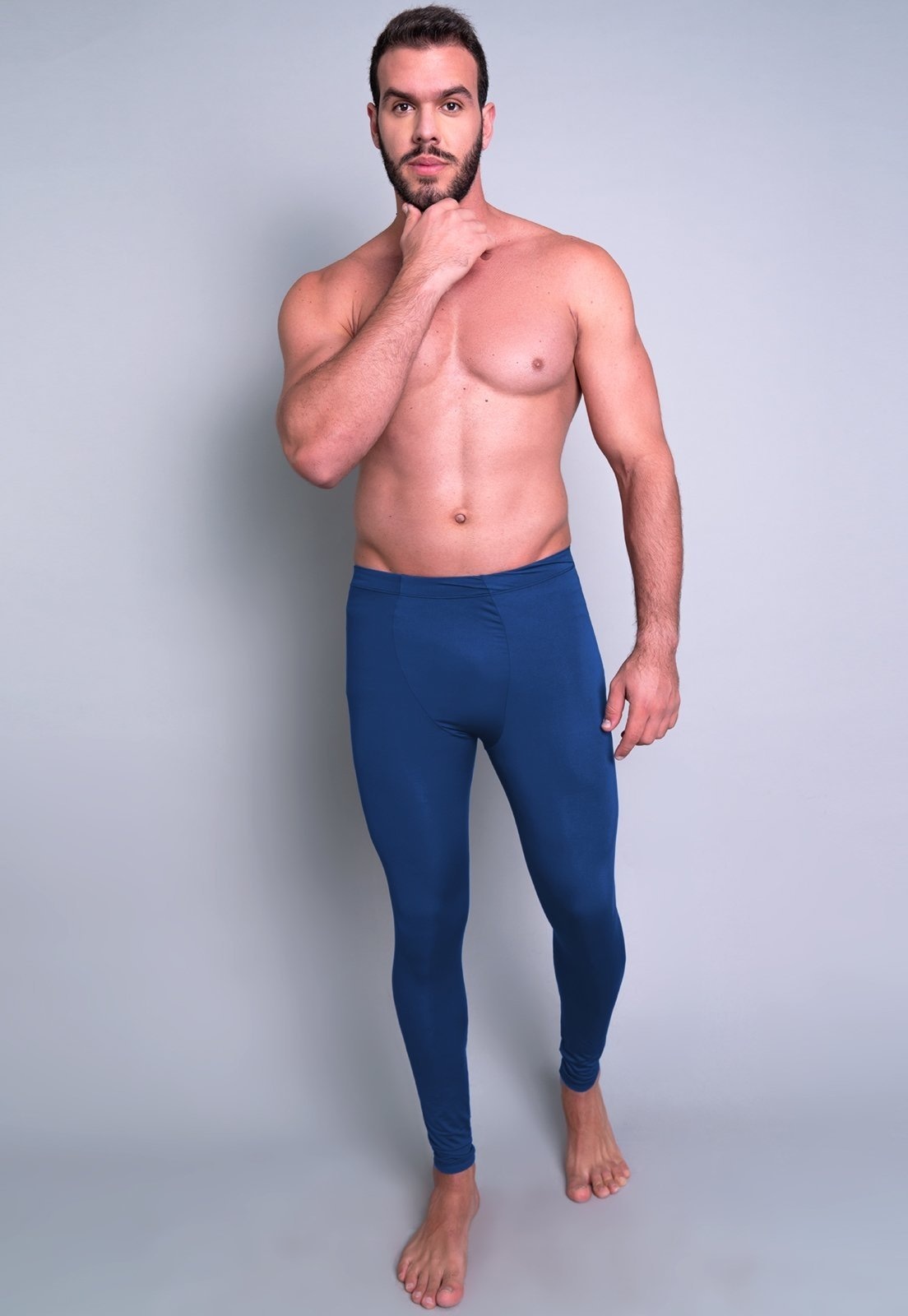 Imagem principal Calça Térmica MVB Modas Masculina Segunda Pele Proteção Uv 50+ Azul Mvb Modas azul marinho