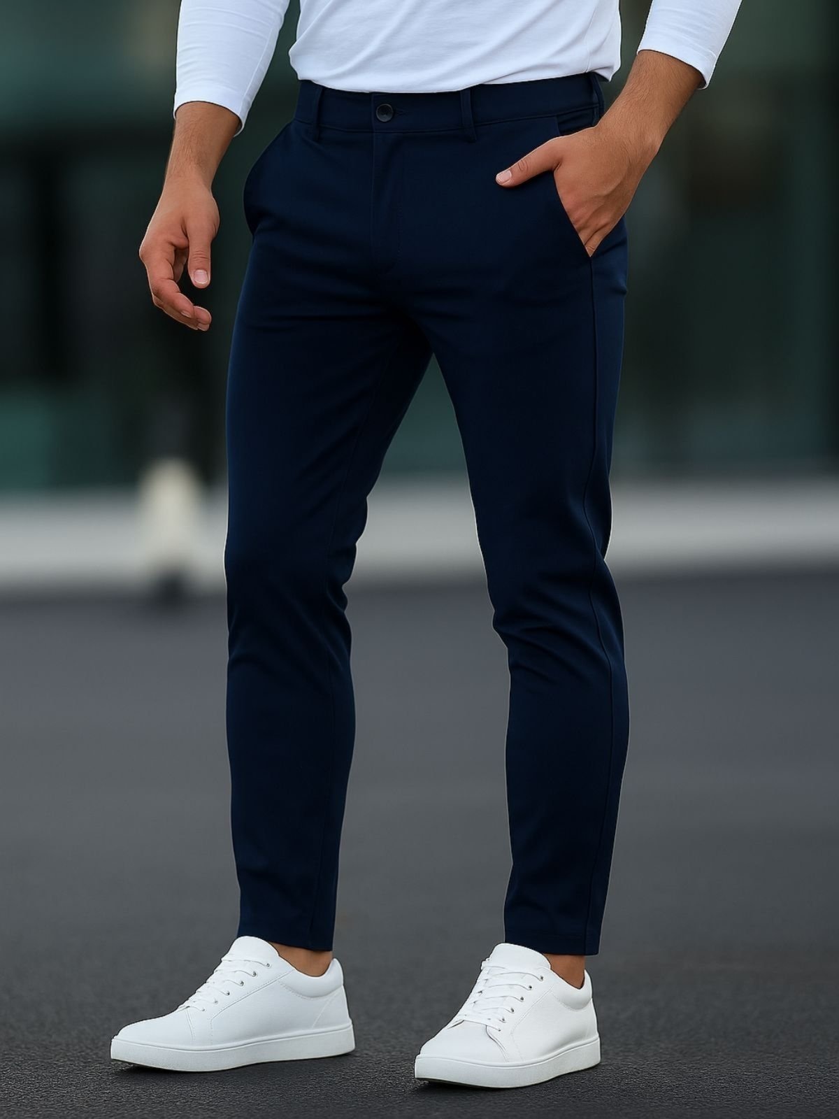 Imagem principal Calça Sarja Casual Masculina CKF Wear Com Bolsos Marinho CKF Wear azul/azul marinho azul