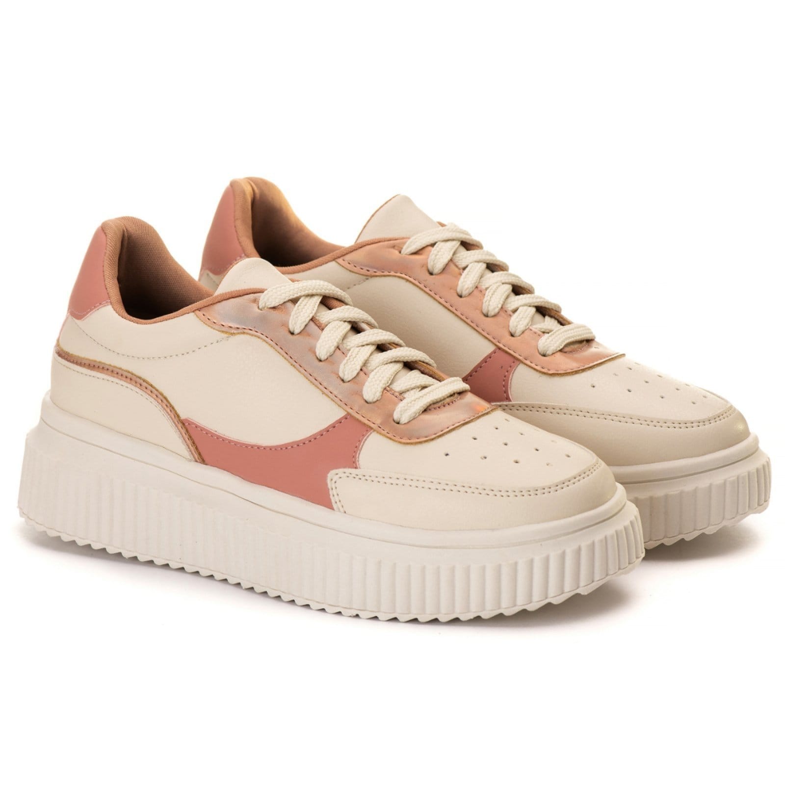 Tenis Creper Feminino Estilo Shoes Casual Conforto Rose