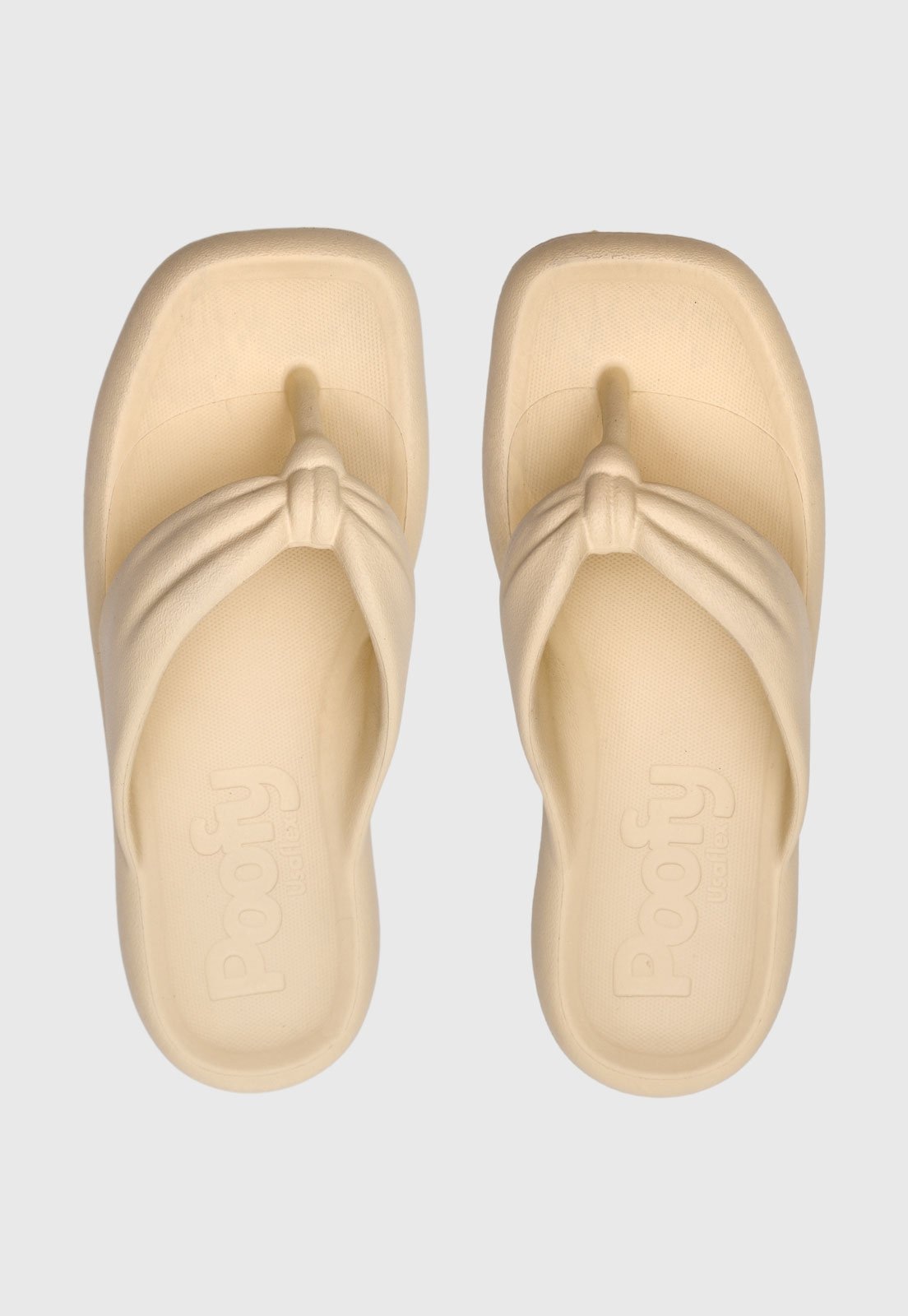 Imagem principal Chinelo Dedo Feminino Usaflex Tira Nó Usaflex bege