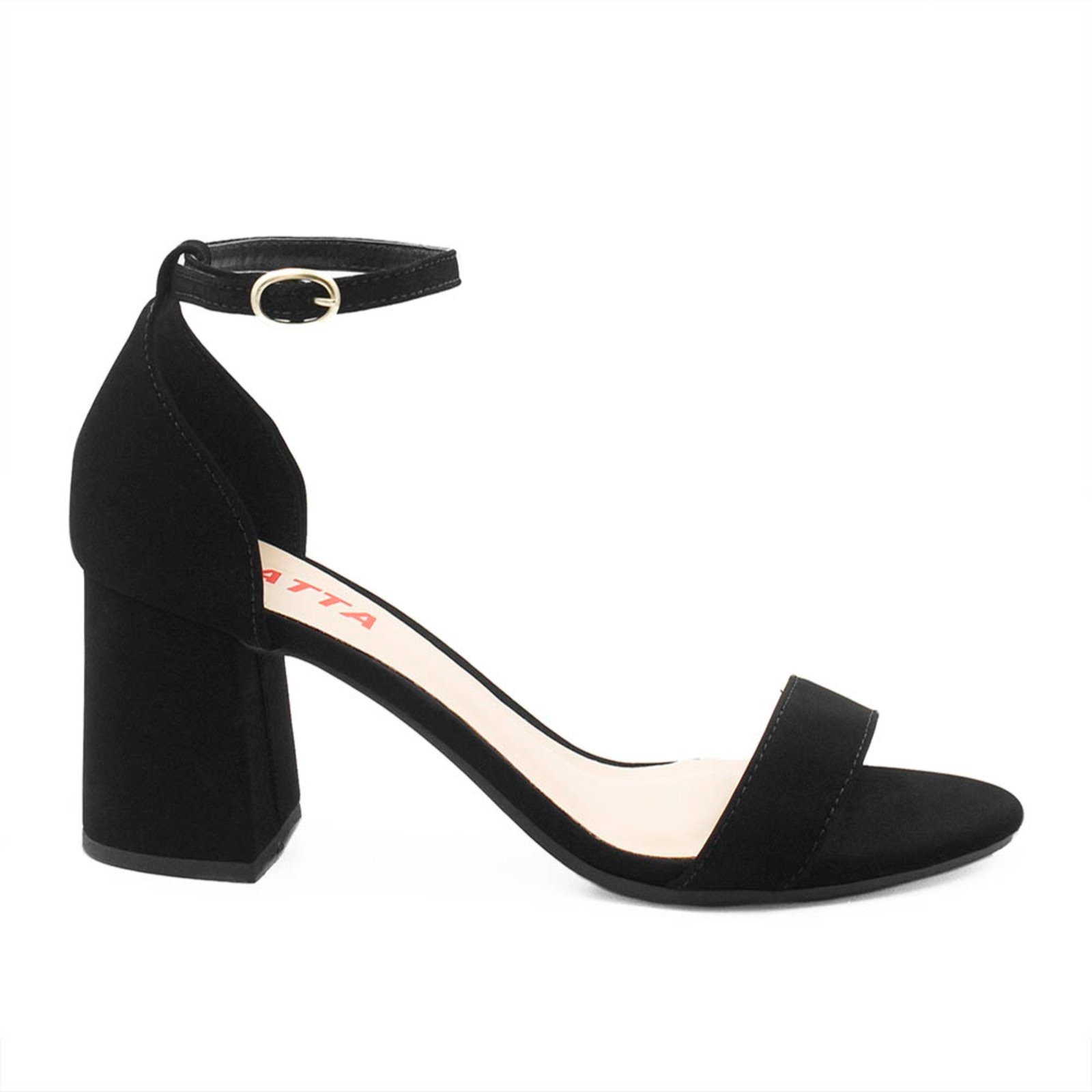 Imagem principal Sandália Zatta Salto Bloco Médio Suzana Nobuck ZATTA preto