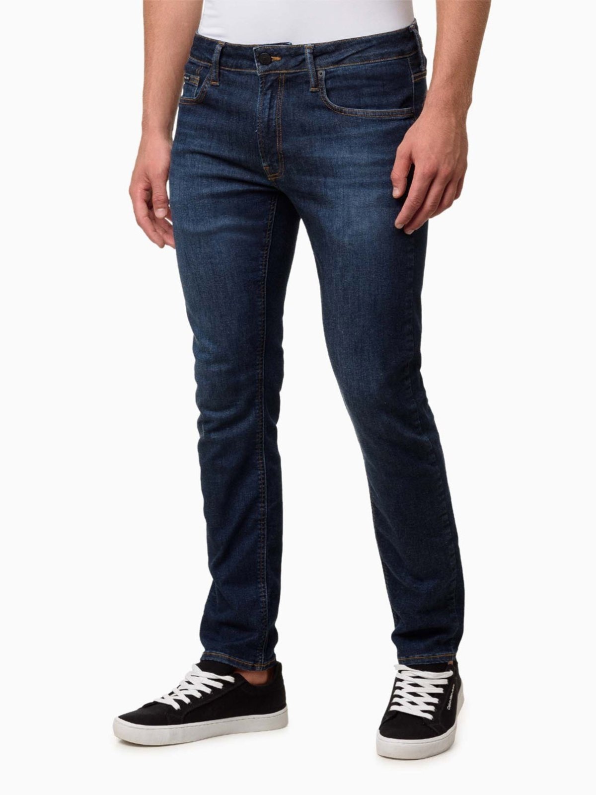 Imagem principal Calça Jeans Masculina Amaciada Skinny Cintura Baixa Calvin Klein Jeans Calvin Klein Jeans azul marinho