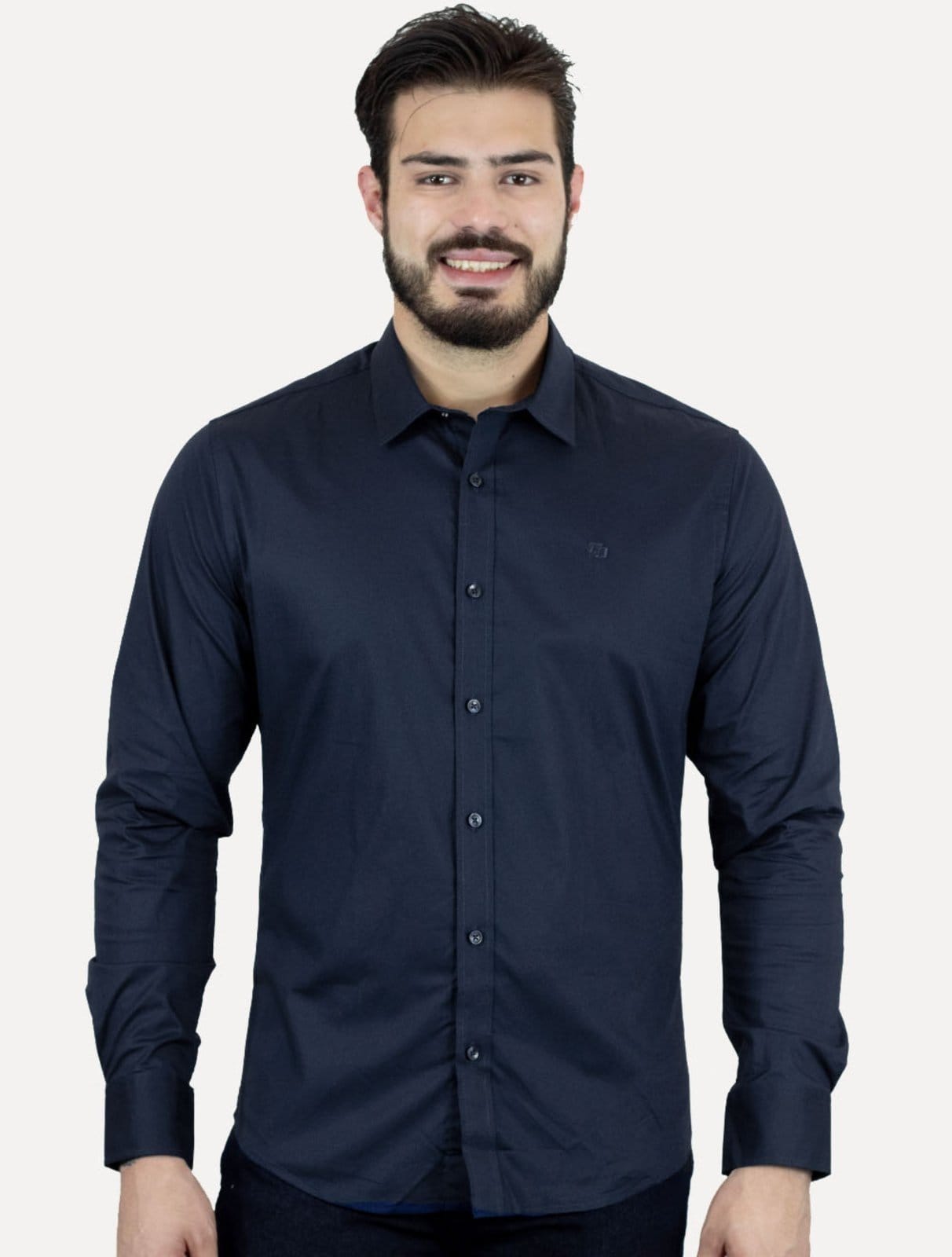 Camisa Colcci Masculina Slim Fit Básica Logo