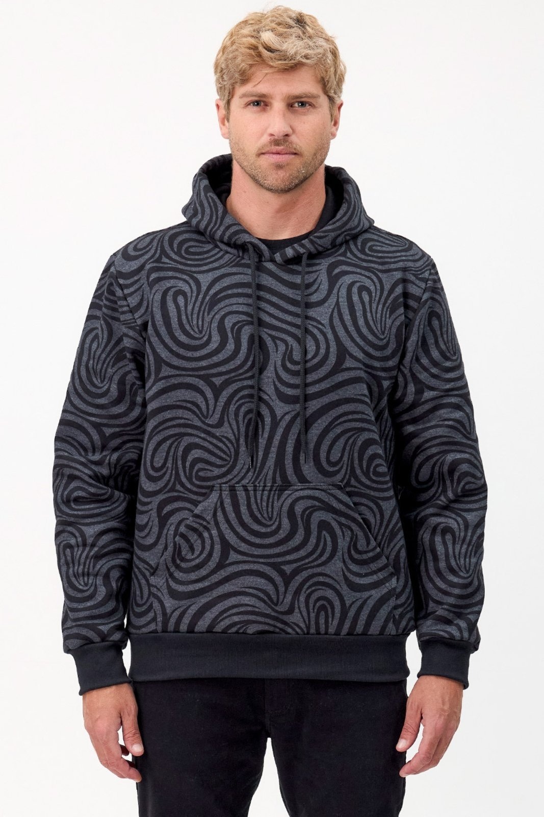 Imagem principal Moletom Canguru Felpado Vida Marinha com Capuz Vida Marinha preto