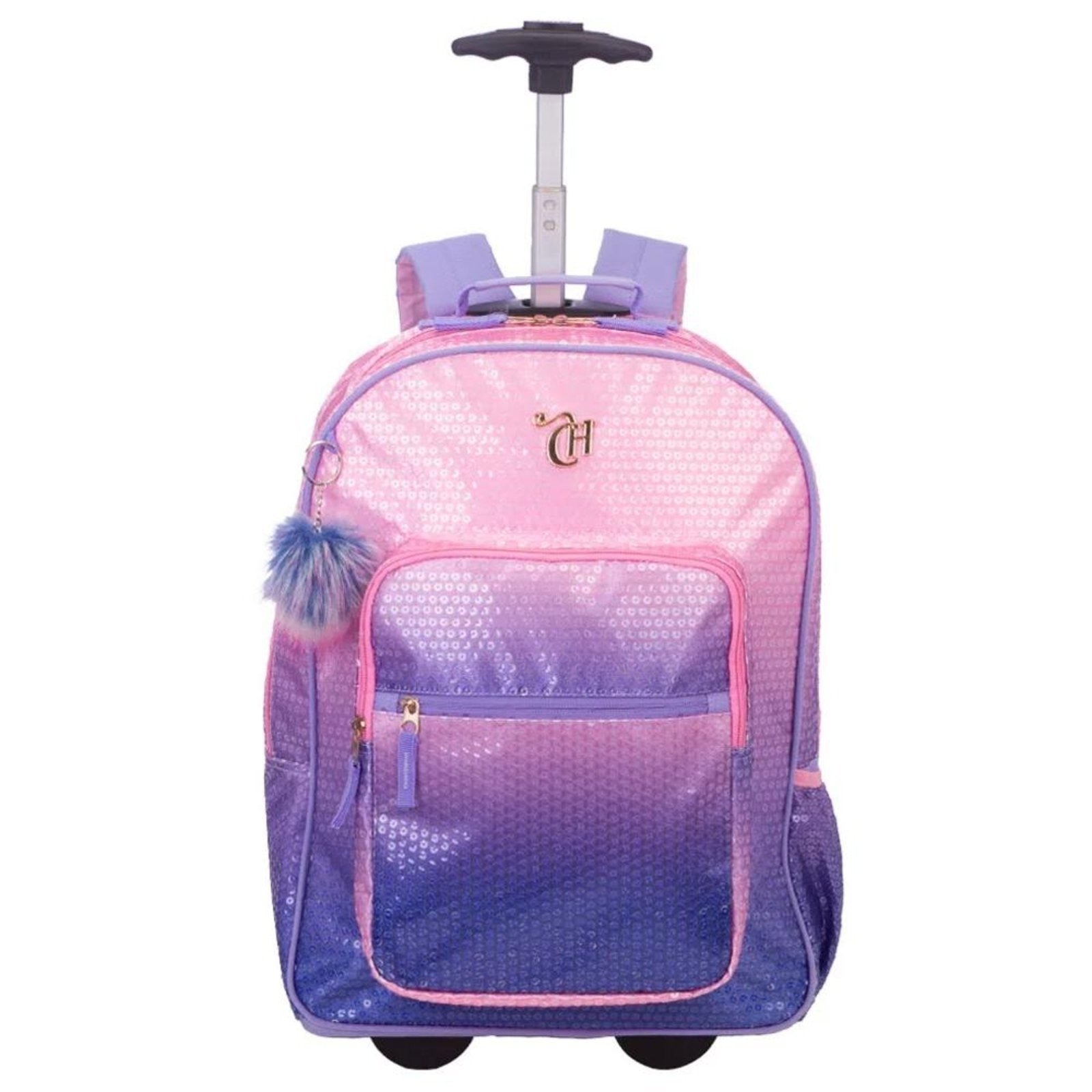Imagem principal Infantil - Mochila Sestini Com Carrinho Capricho Paetê Rosa Lilás Sestini incolor rosa