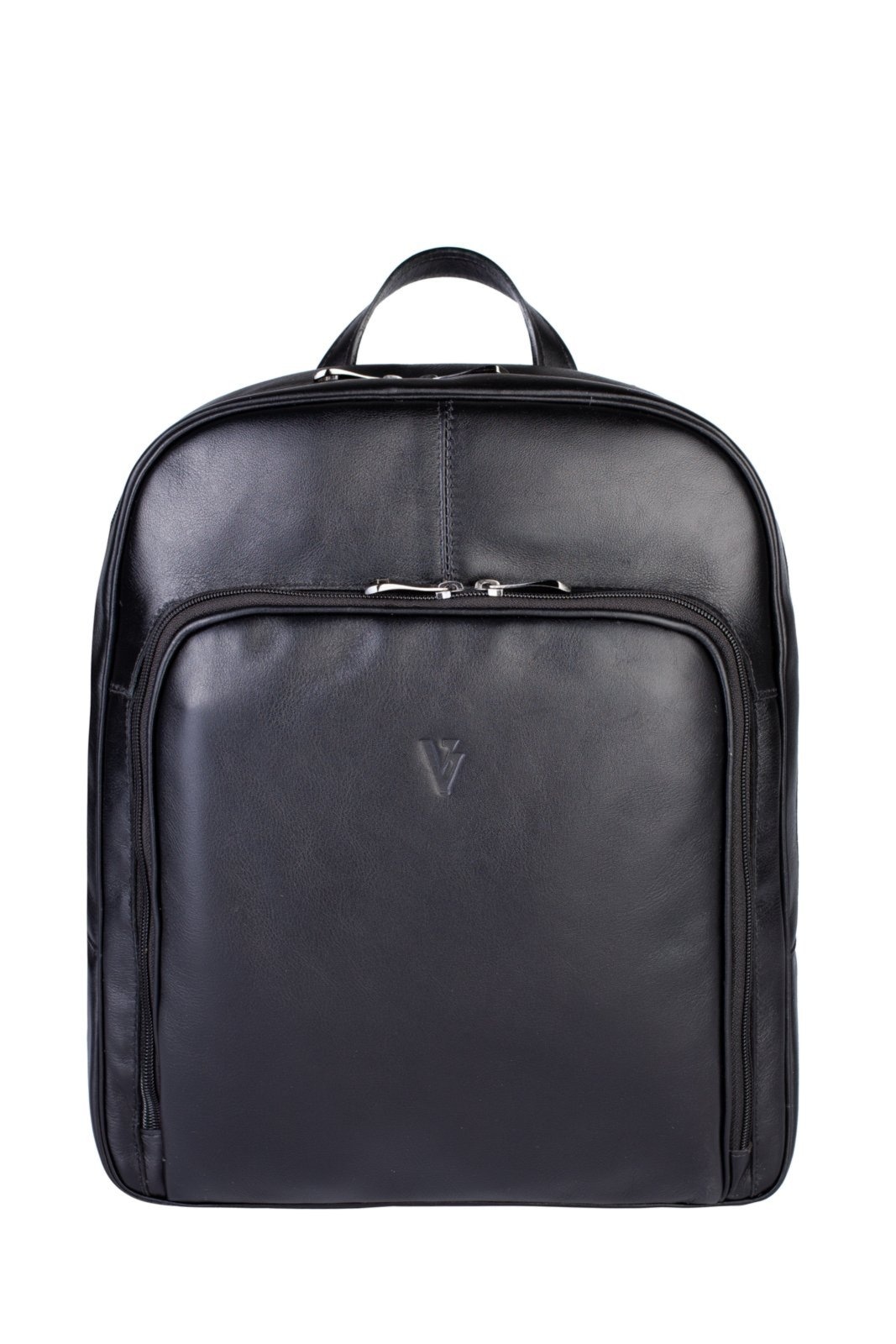 Imagem principal Mochila masculina de couro italiano Steve Vira Vento preto
