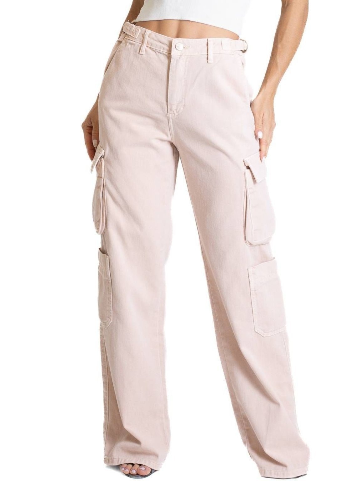 Imagem principal Calça Sarja Sawary Wide Leg - 281588 Sawary rosa