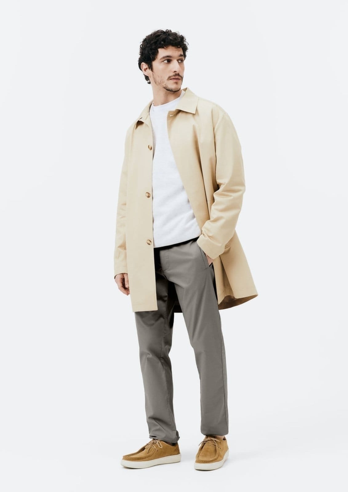 Calça Masculina Slim Em Sarja Empapelada