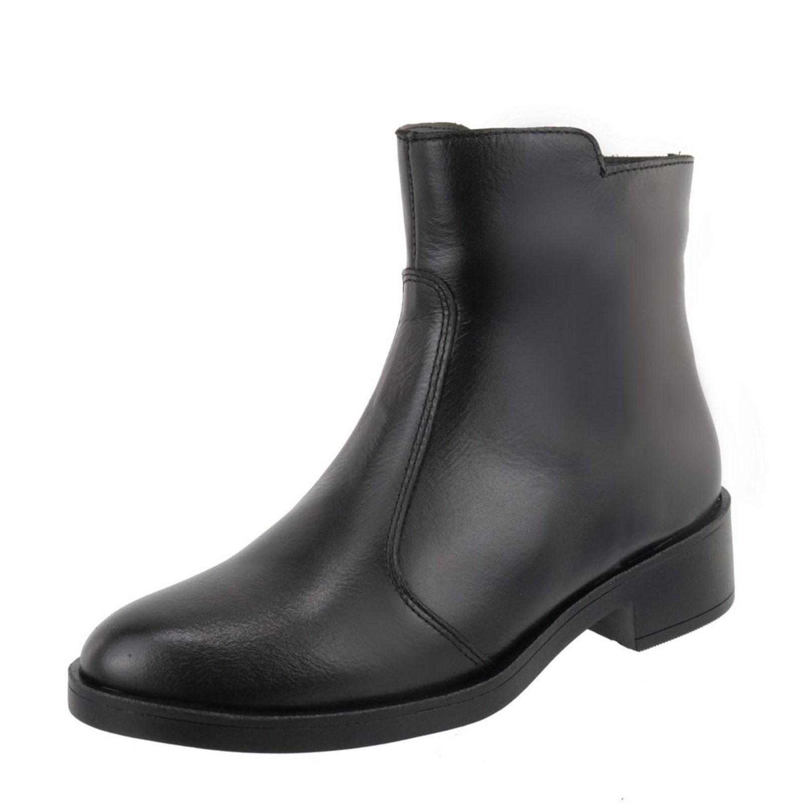 Imagem principal Bota em Couro Feminina Cano Curto Fivela Lançamento TELLINI STORE preto