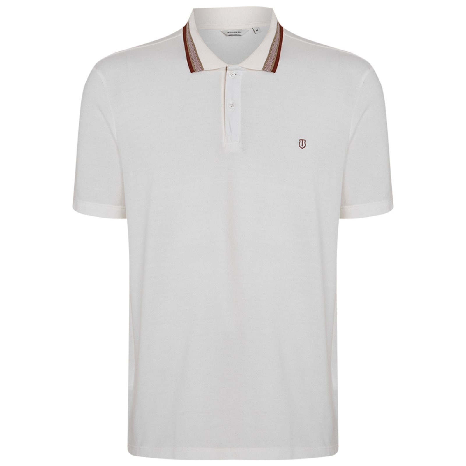 Imagem principal Camisa Polo Individual Maquinetada Ou25 Off White Masculino Individual amarelo white