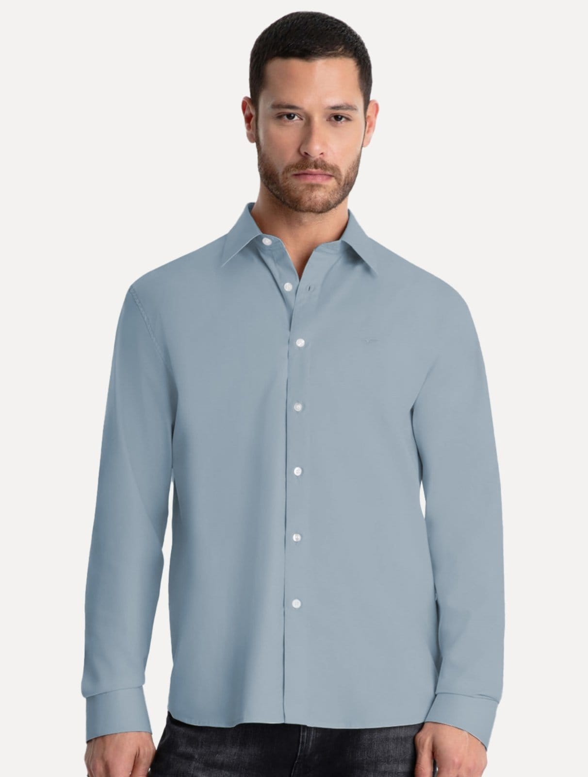 Camisa Ellus Masculina Tricoline LY Classic Anatomic Médio