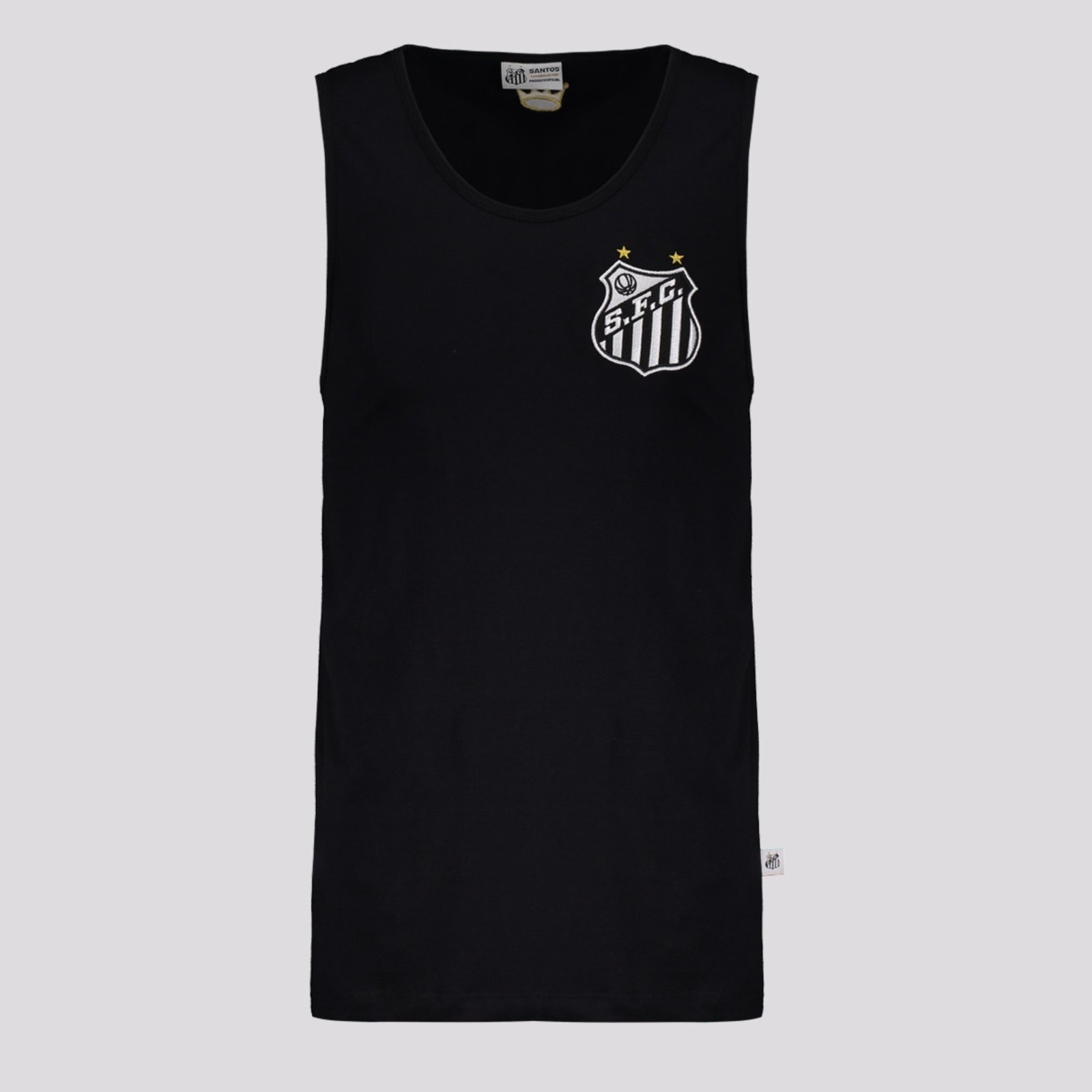 Imagem principal Regata Santos Logo Preta Surf Center preto