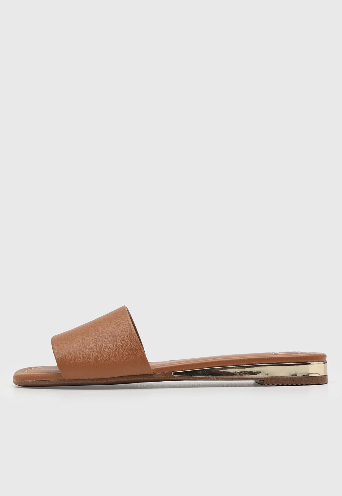 Imagem principal Rasteira Feminina Moleca Bico Quadrado MOLECA caramelo