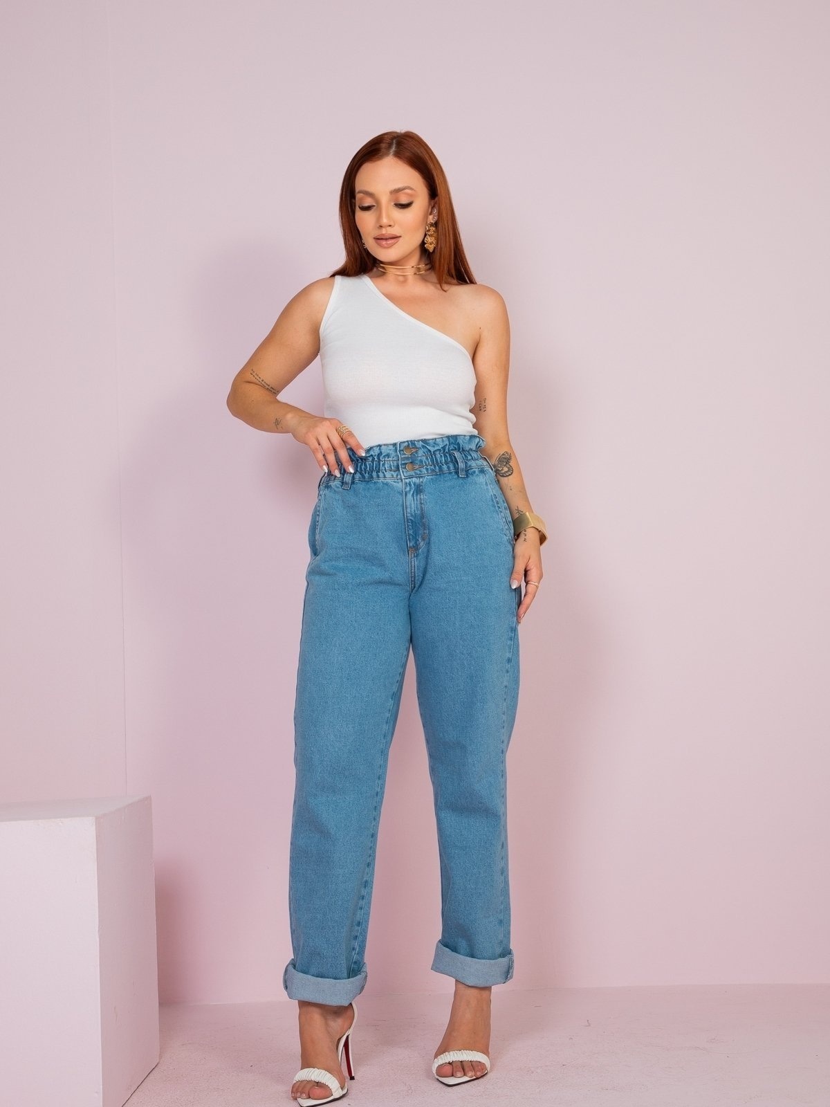 Imagem principal Calça Reta Novah Store Jeans Novah Store azul