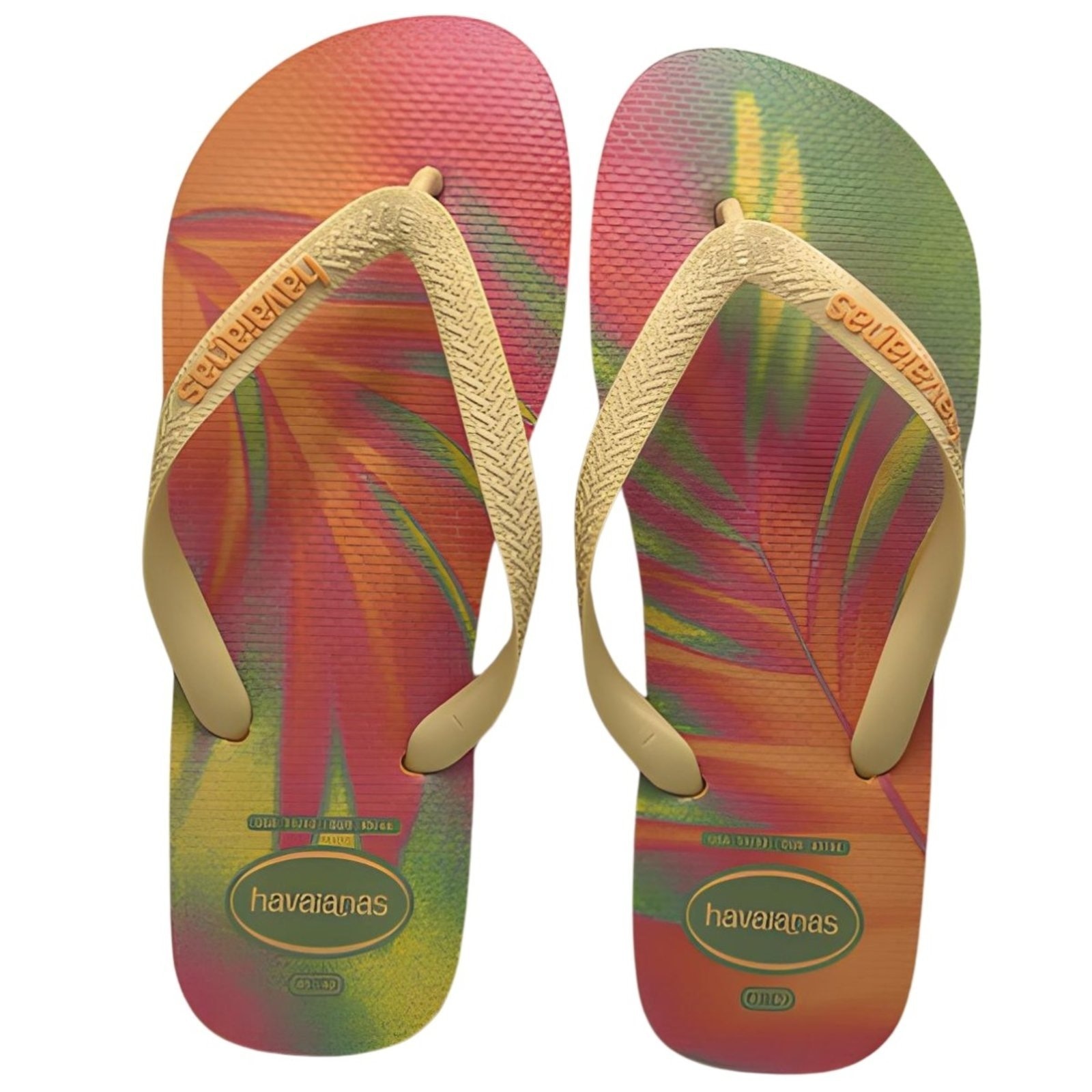 Imagem principal Chinelo Feminino Havaianas Top Fashion Estampa Havaianas laranja