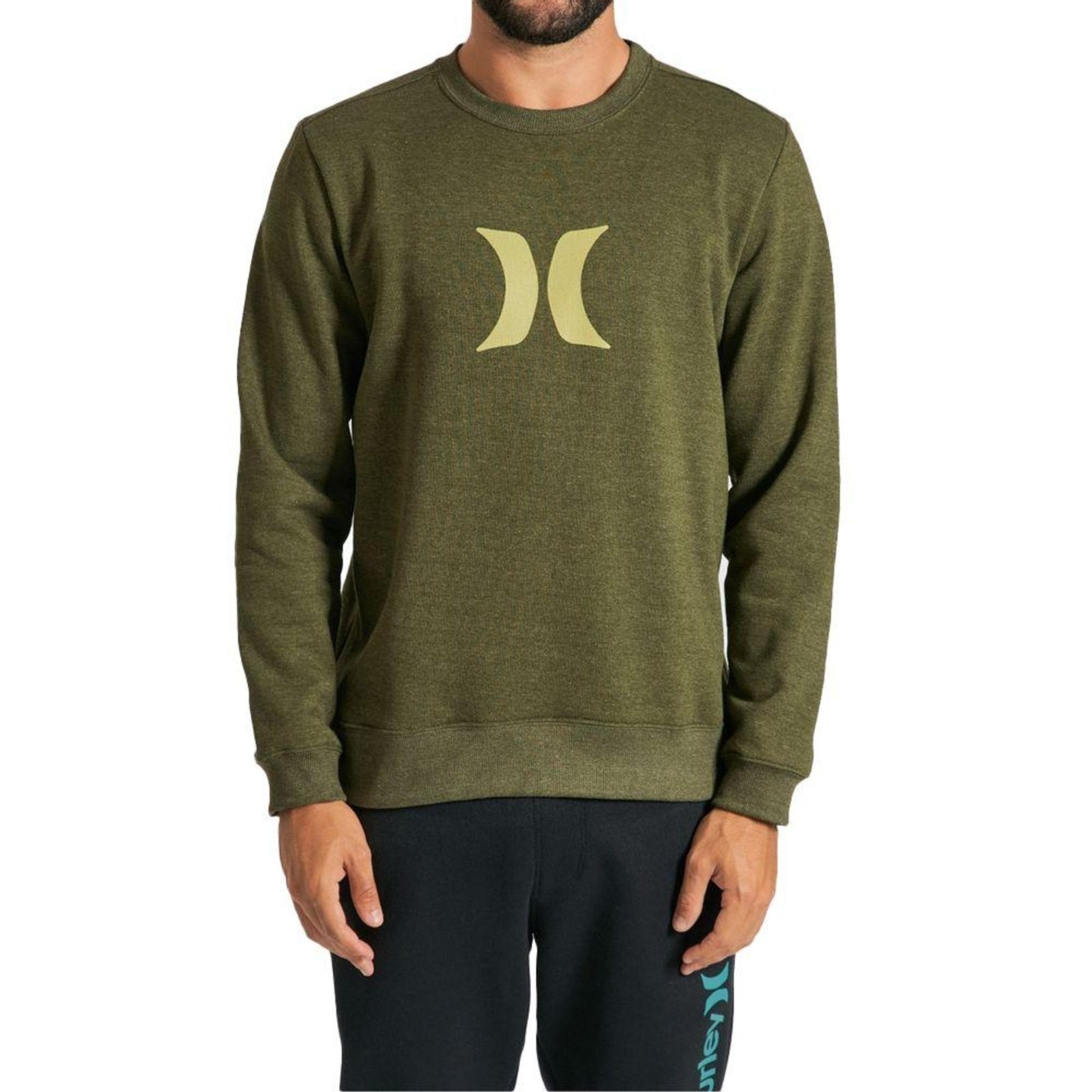 Imagem principal Moletom Hurley Careca Icon Masculino Escuro Mescla hurley verde