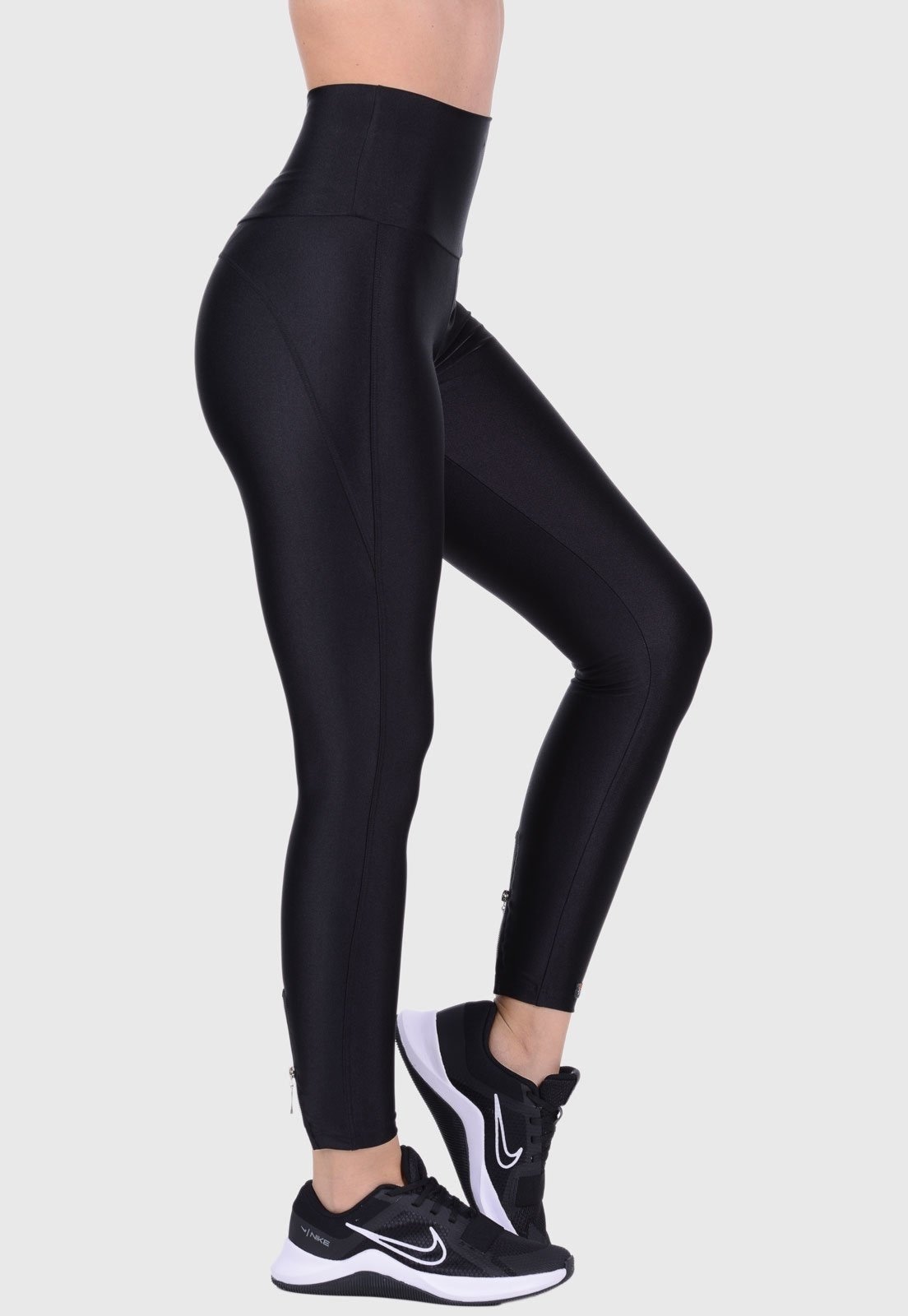 Imagem principal Calça Legging Fitness Cirrê Cós Alto Summer Soul Preta Summer Soul preto
