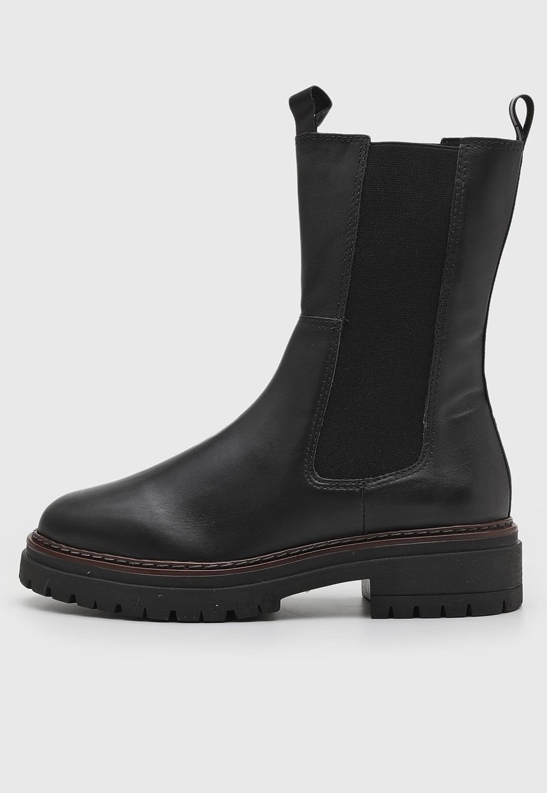 Bota Chelsea Bottero Salto Bloco Preta