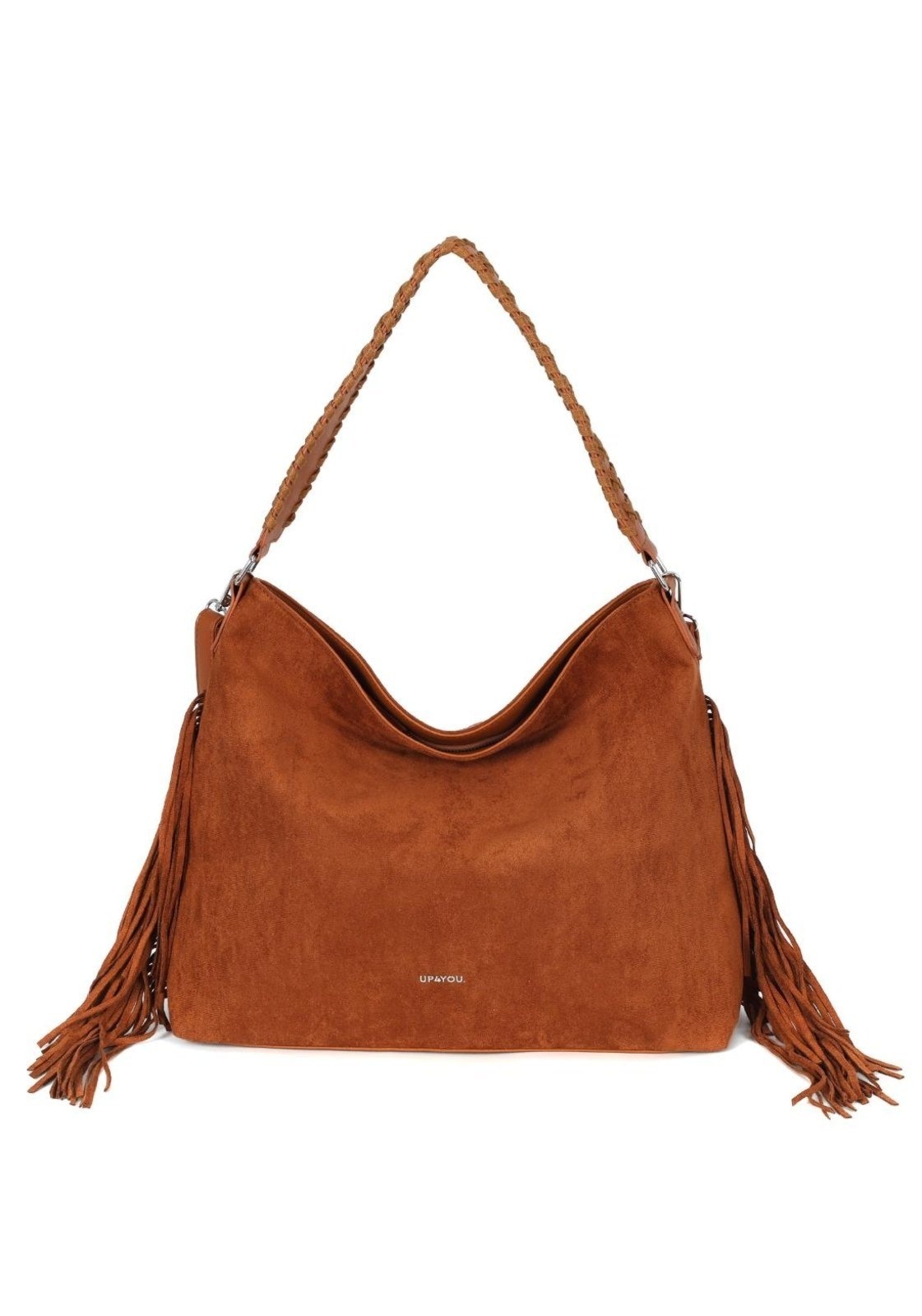 Imagem principal Infantil - Bolsa Hobo Média de Ombro em Camurça com Franja Up4you Up4you caramelo