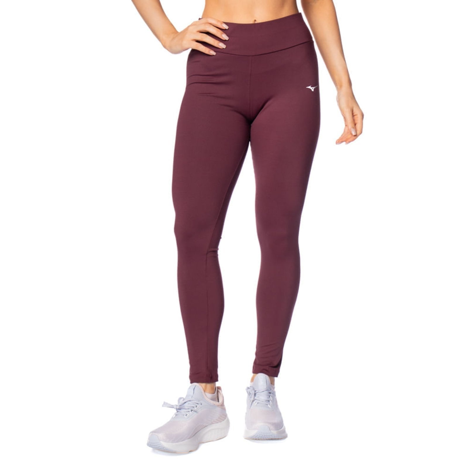 Imagem principal Legging Feminina Mizuno Essence Cintura Alta Cinza Mizuno bordô