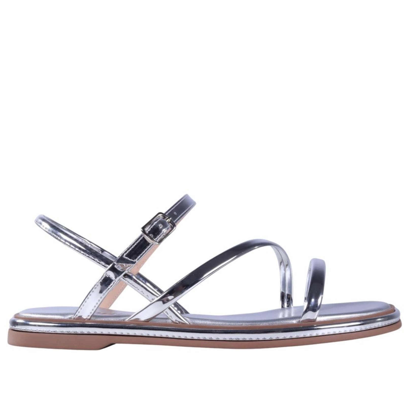 Imagem principal Sandália Feminina Rasteira Zariff 1931-65 Prata Zariff incolor