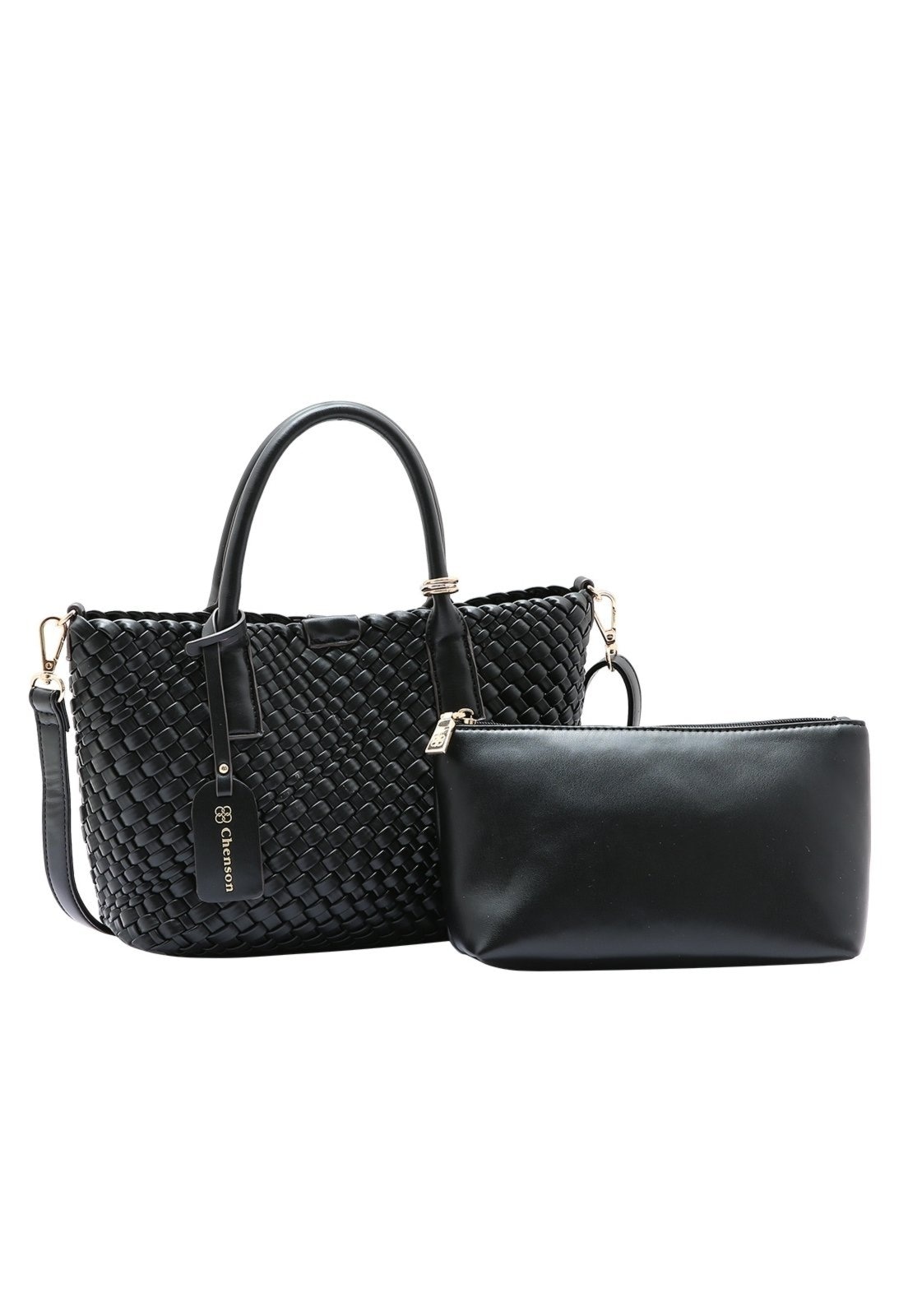 Imagem principal Kit Bolsa Feminina + Necessaire Chenson Original Tressê Elegance Mão 3485004 Chenson off-white