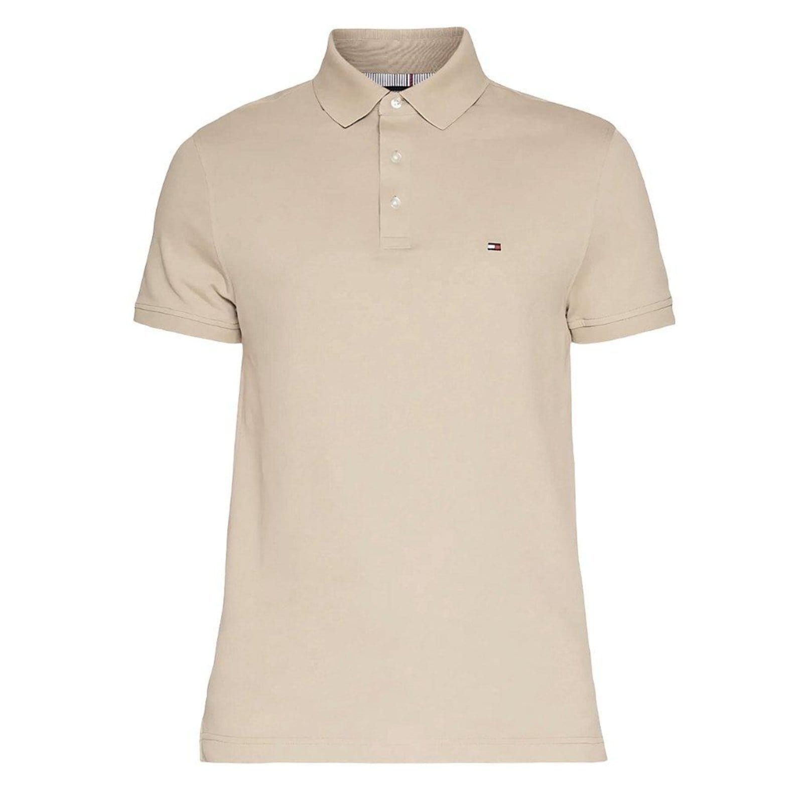 Camiseta Gola Polo Tommy Hilfiger 1985 Regular Caqui