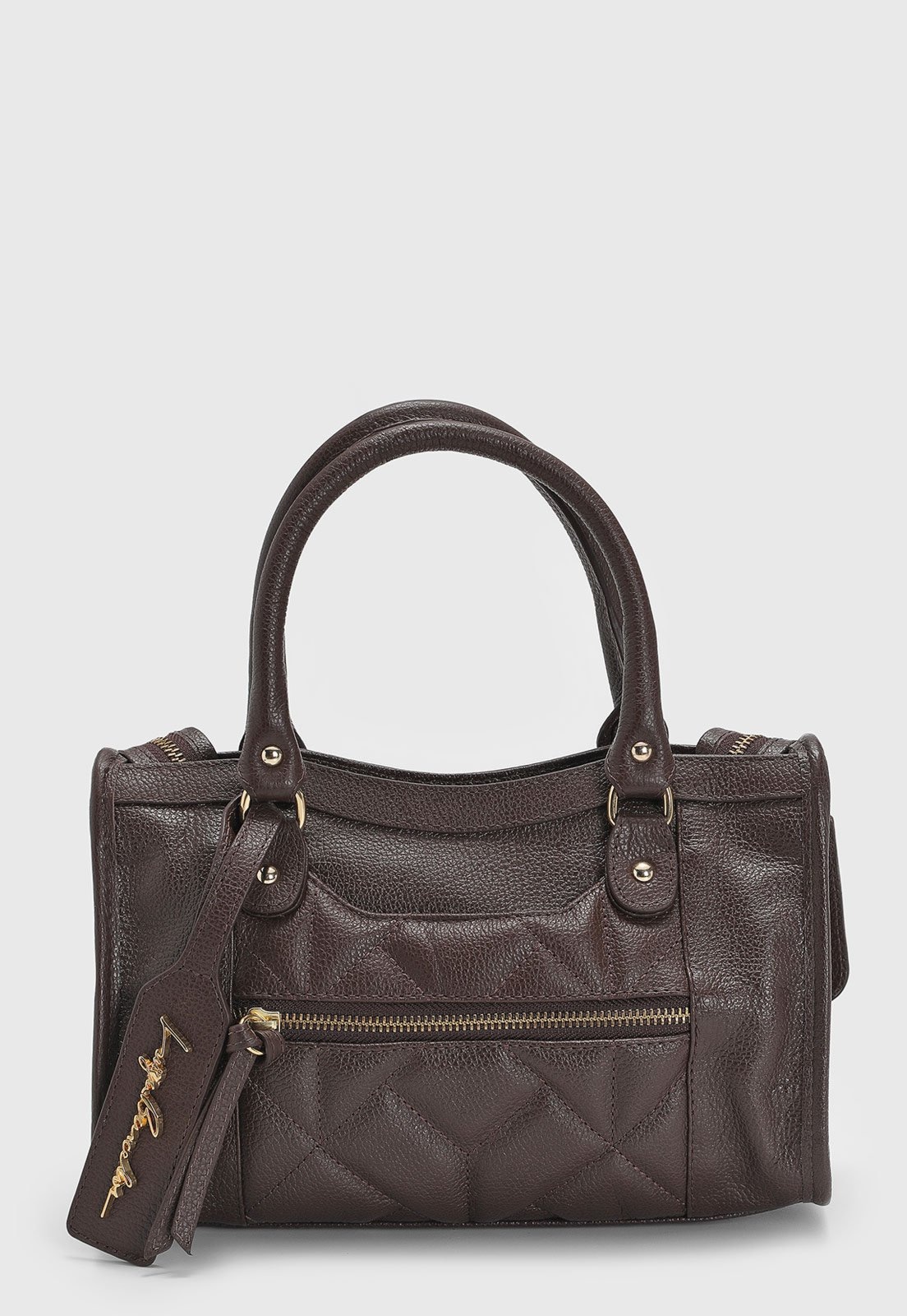 Imagem principal Bolsa Grande Feminina Luiza Barcelos Matelassê Luiza Barcelos marrom