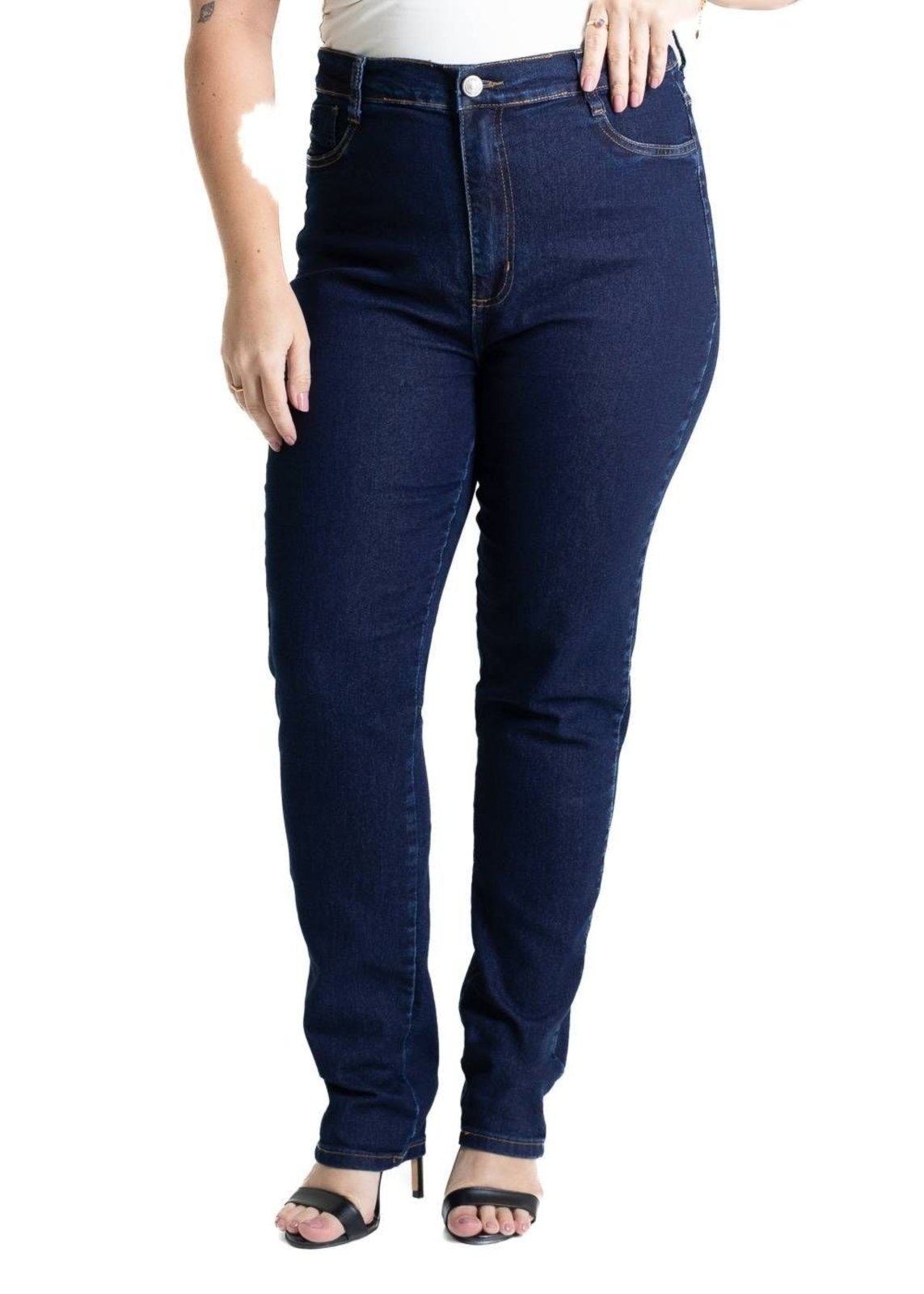 Imagem principal Calça Jeans Sawary Cigarrete Plus Size - 280845 Sawary azul