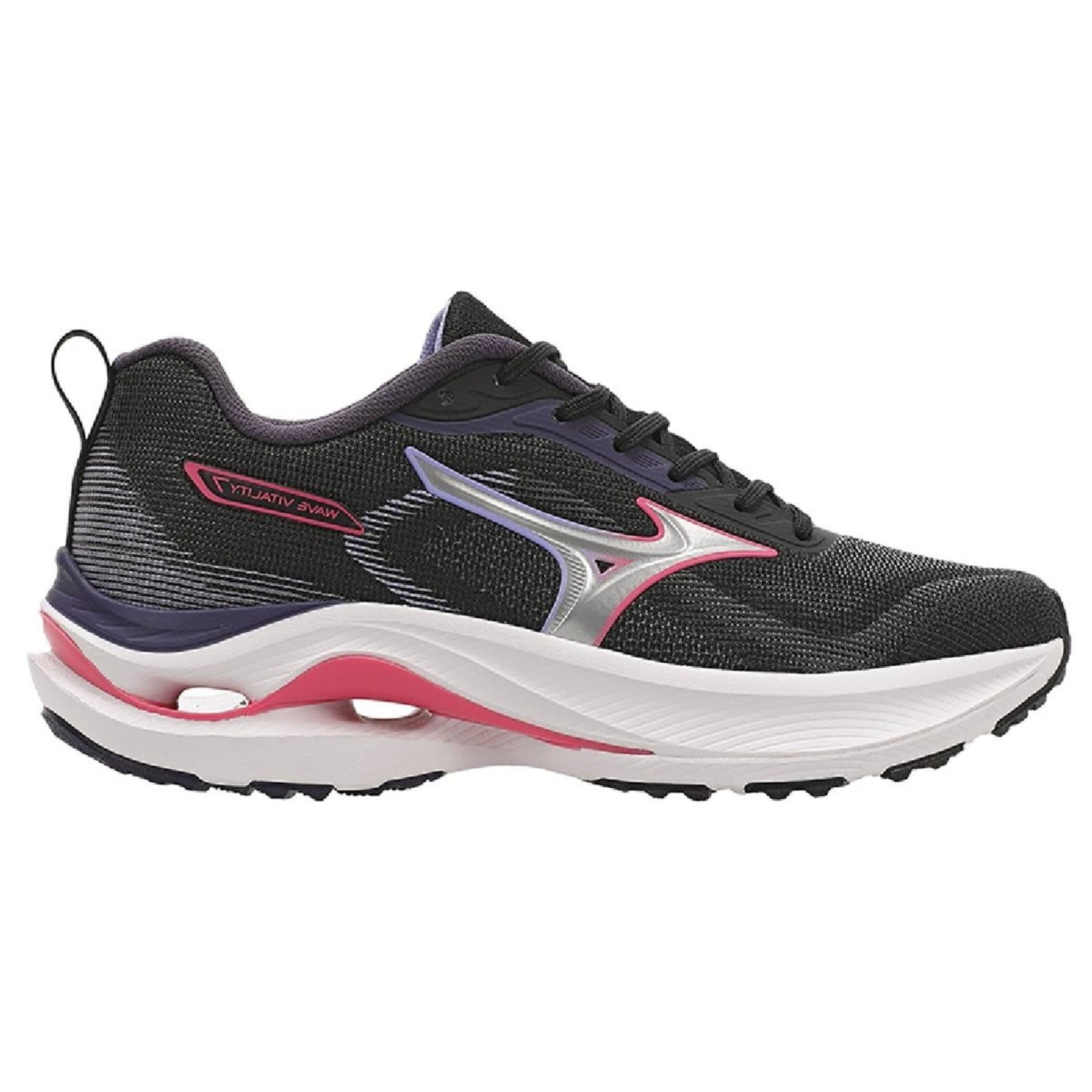 Imagem principal Tênis Mizuno Wave Vitality 7 Feminino - Preto-Rosa Mizuno preto rosa