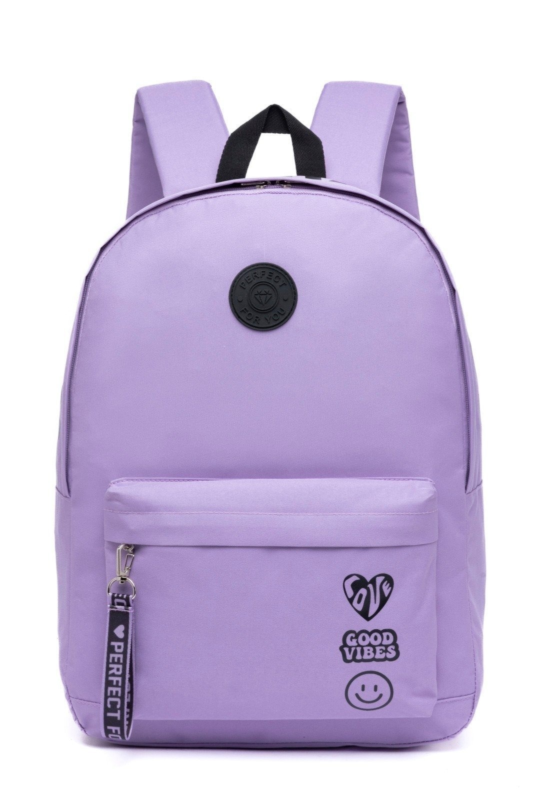 Imagem principal Mochila Feminina Escolar 16 Litros Reforçada Espaçosa Perfect For You lilás