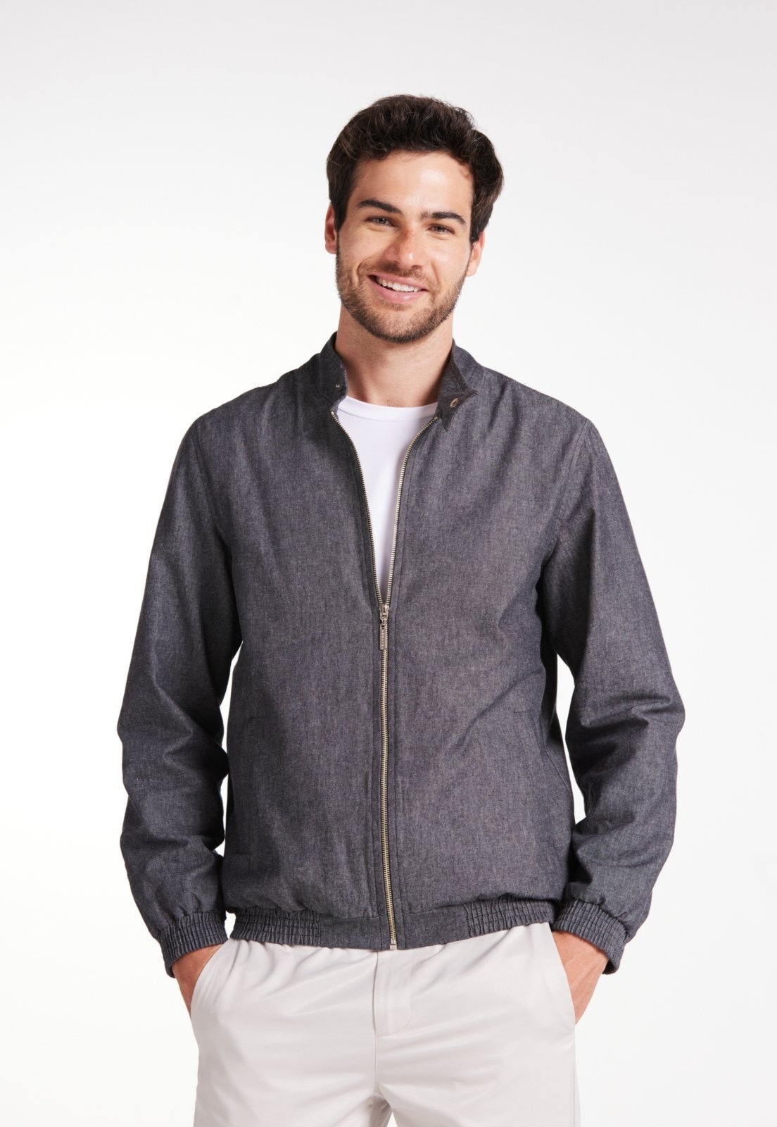 Imagem principal Jaqueta Casual Gola Alta Traymon Mescla Traymon preto