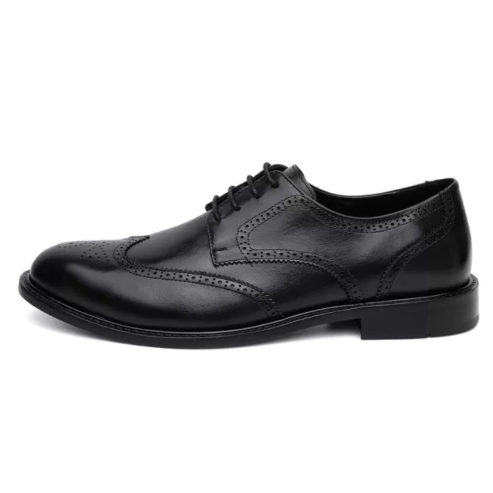 Sapato Social Centuria Brogue Tamanho Especial Couro
