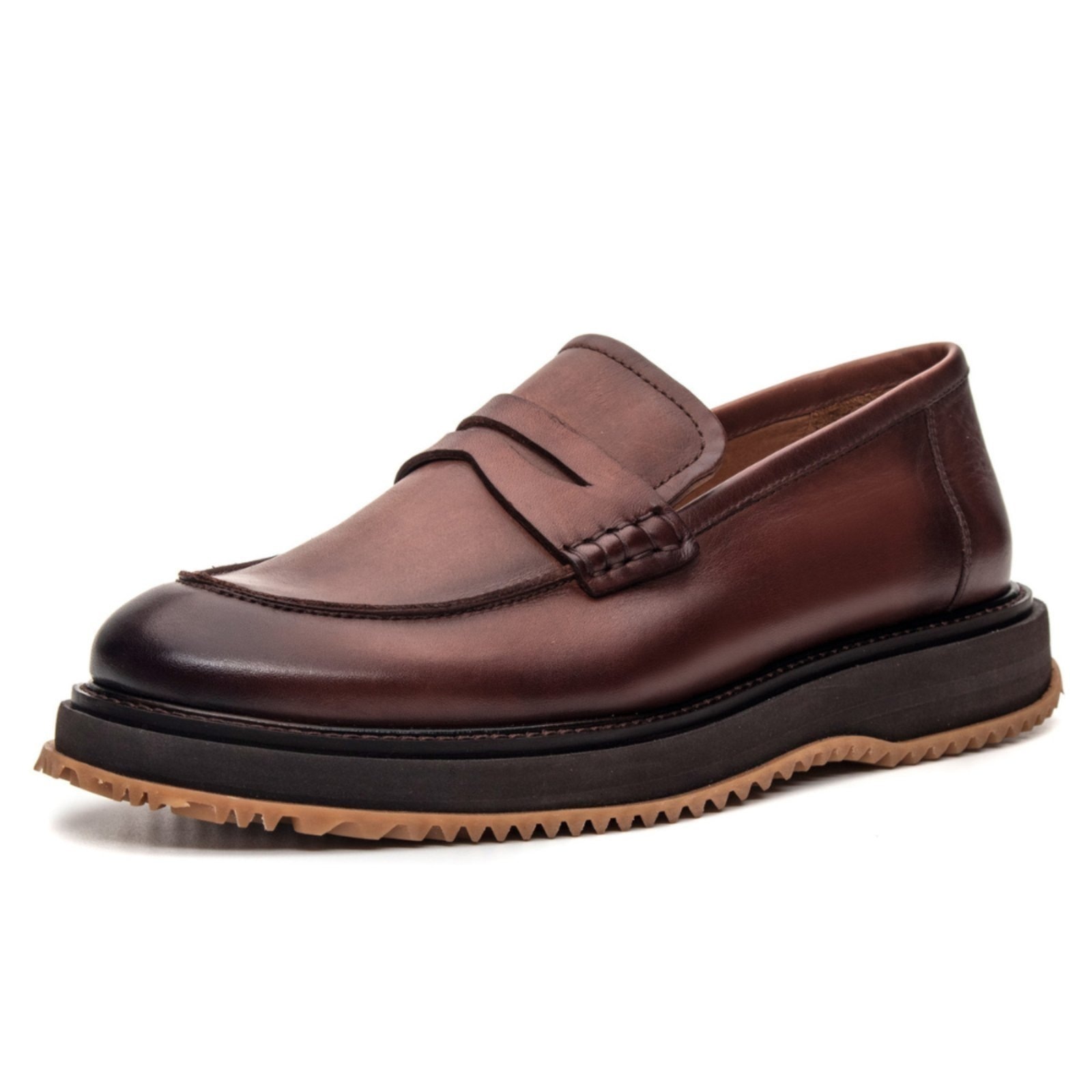 Imagem principal Sapato Loafer London Coronello Premium em Couro Havana Coronello marrom