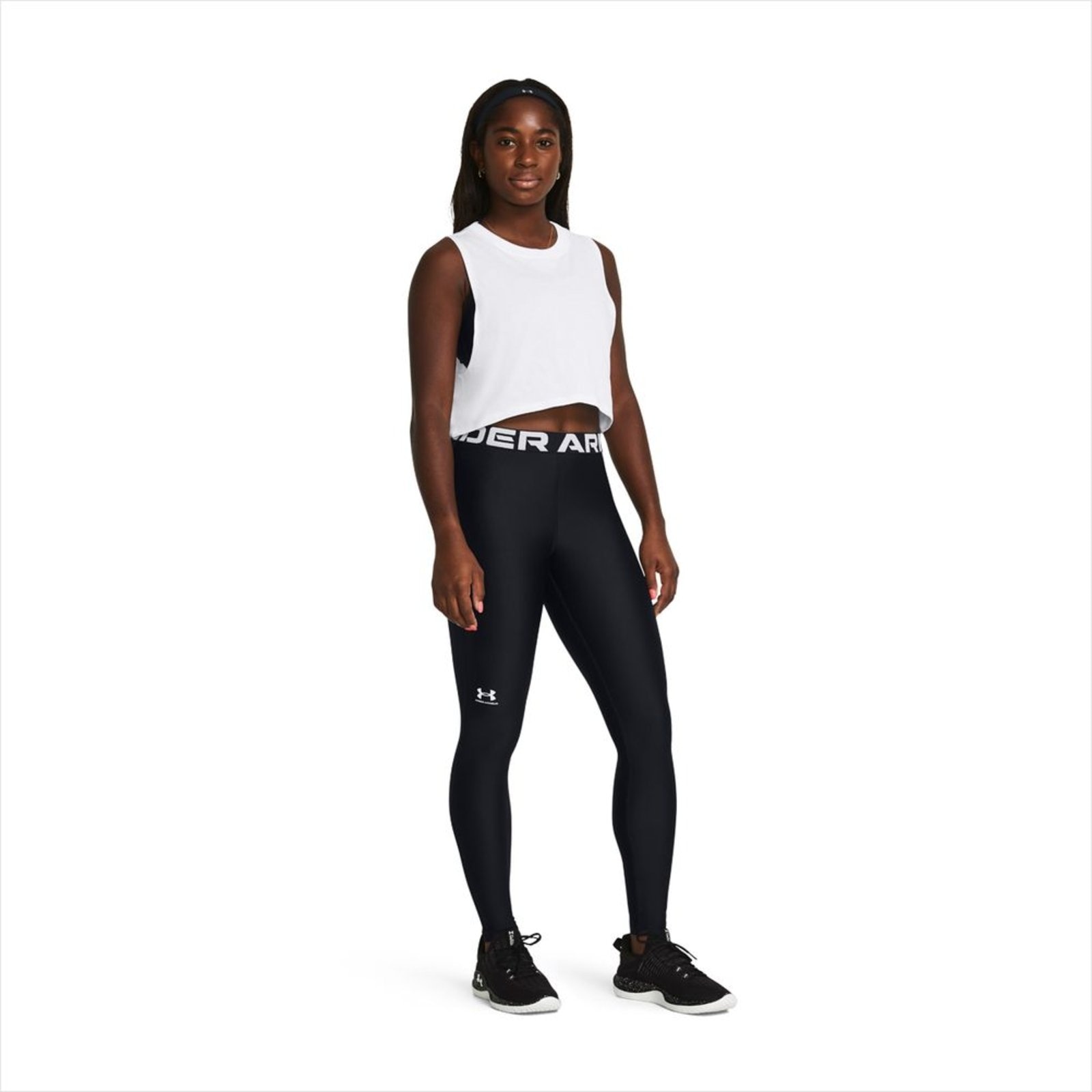 Imagem principal Calça Legging Under Armour CG Authentics Feminina Treino Branco Under Armour preto