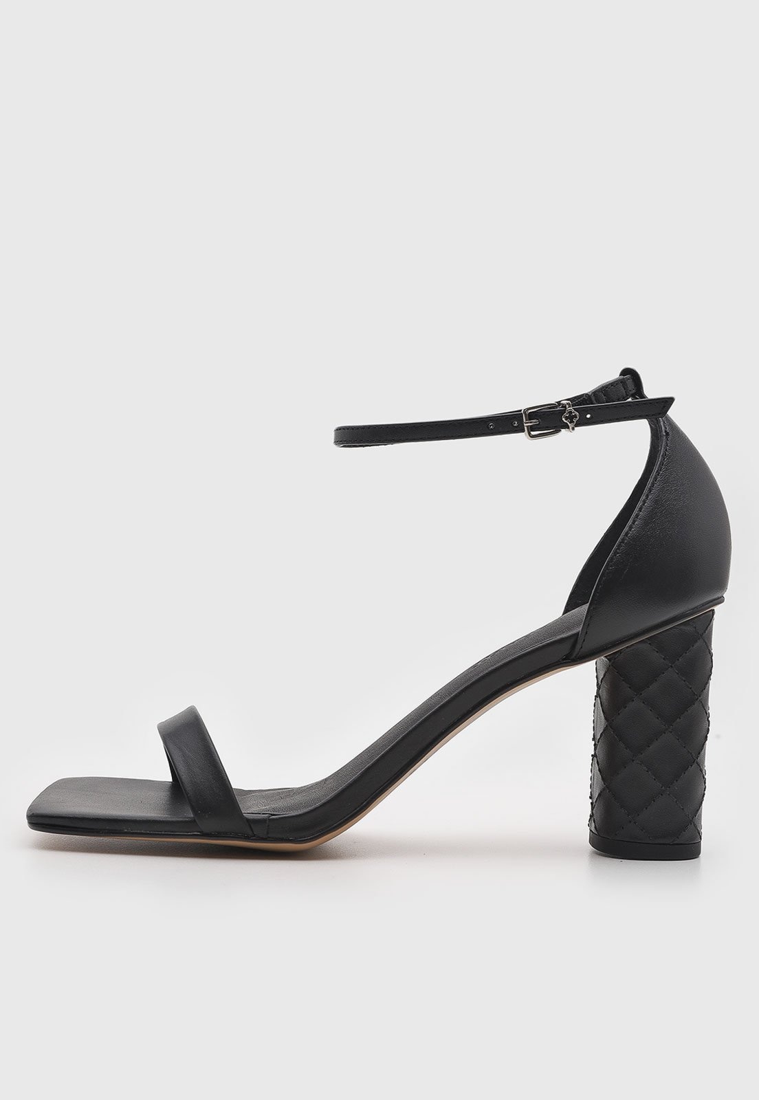 Imagem principal Sandália Feminina Capodarte Salto Bloco Matelassê Preta Capodarte preto