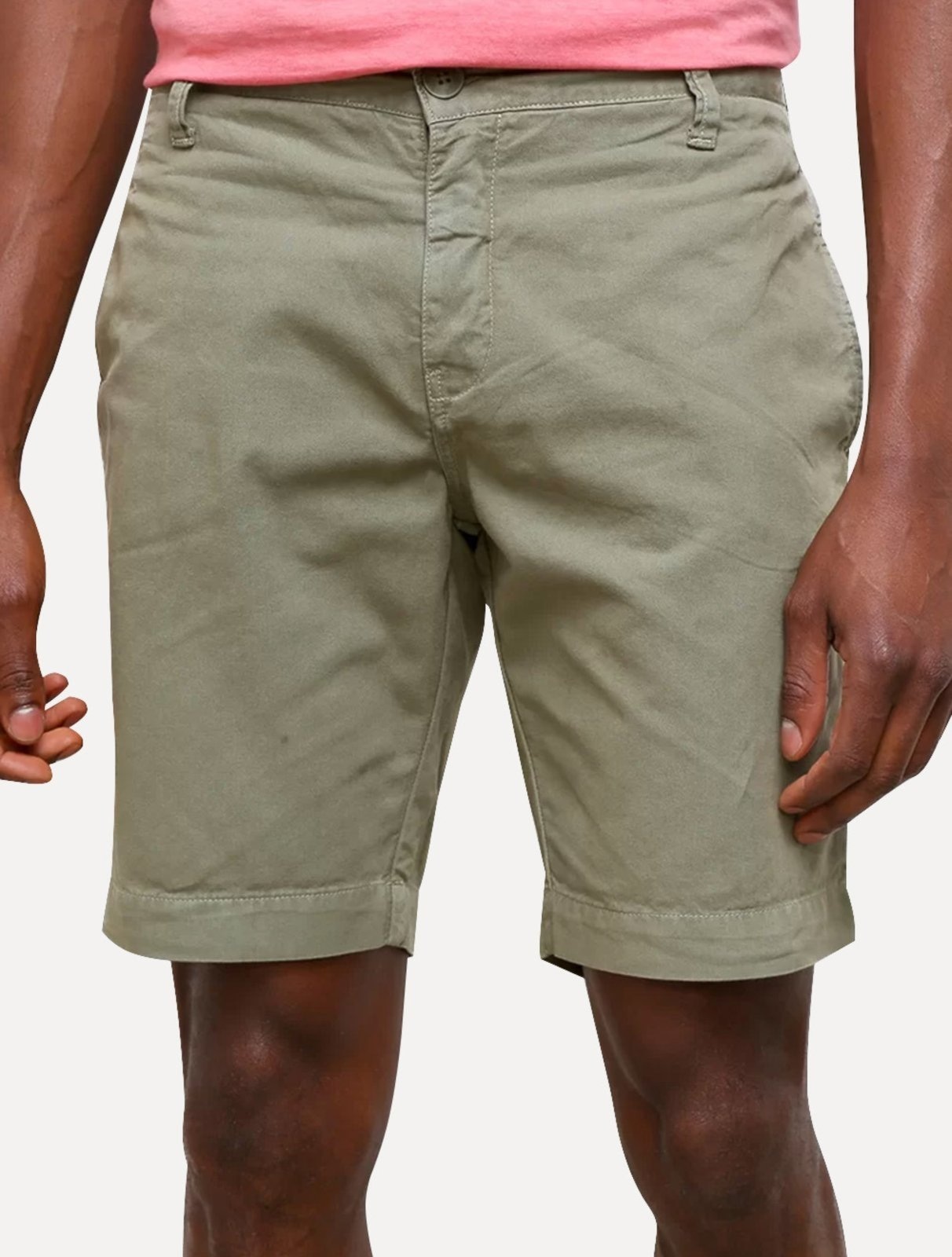 Imagem principal Bermuda Calvin Klein Jeans Masculina Sarja CKJ RE Issue Calvin Klein cáqui