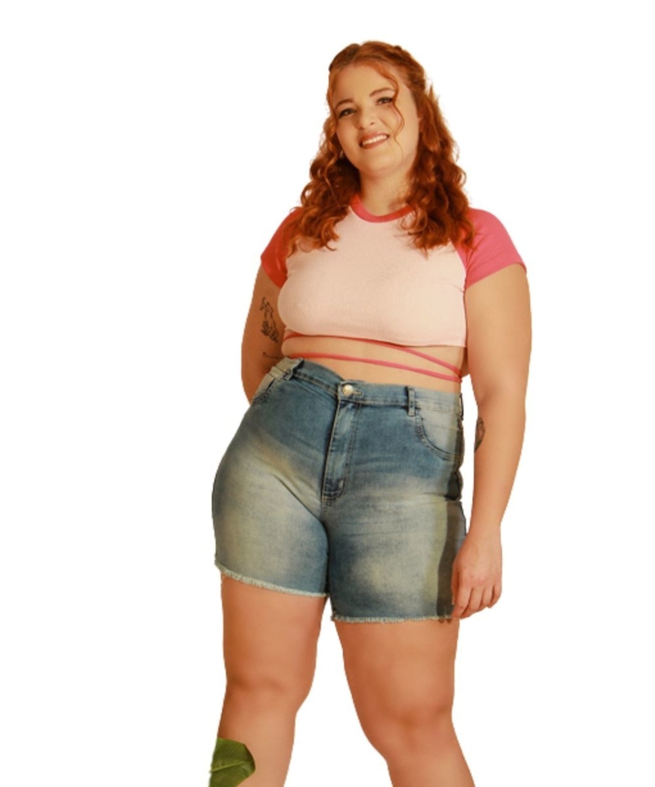 Imagem principal Bermuda Jeans Plus Size Feminina Razon Jeans Razon Jeans multicolorido