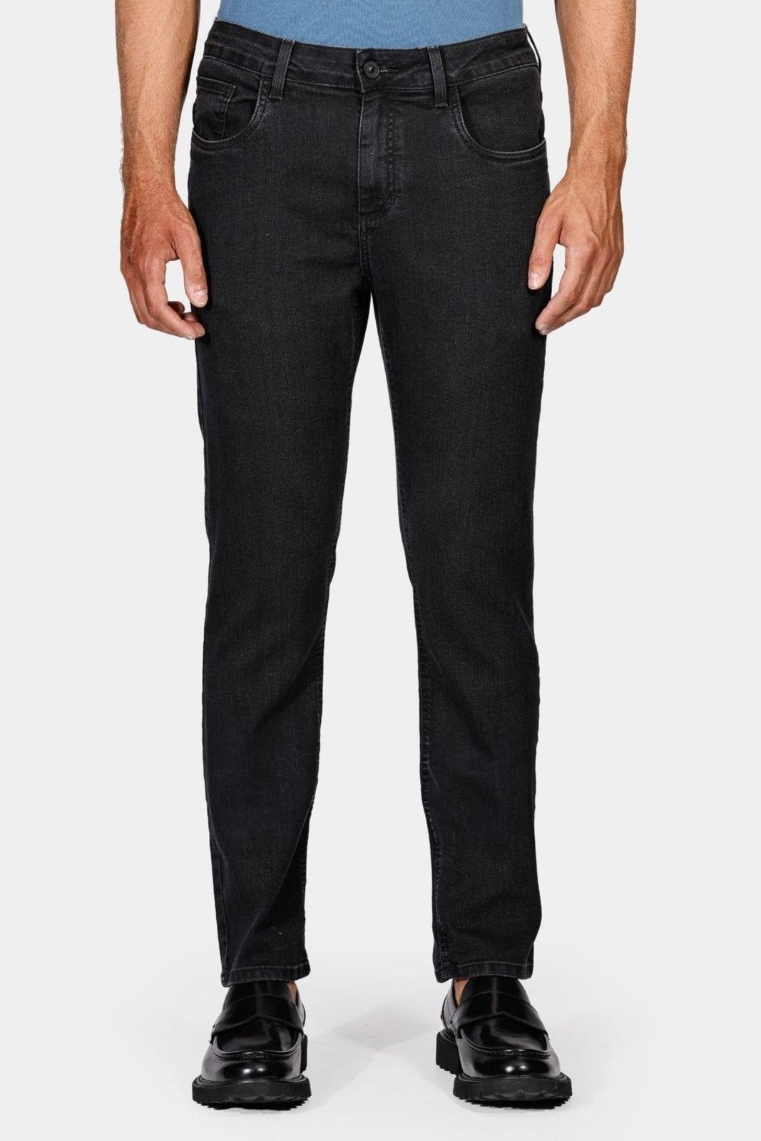 Imagem principal Calça Aramis Jeans Slim Básica Black Out Aramis incolor black