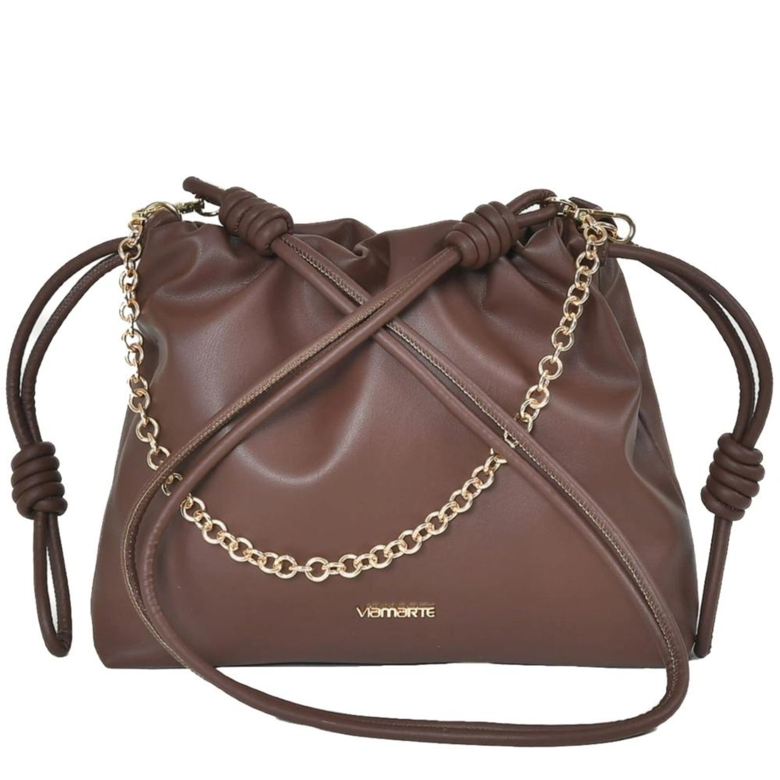 Imagem principal Bolsa Feminina Via Marte com Corrente B2-617 Dark Brown Incolor VIA MARTE incolor brown