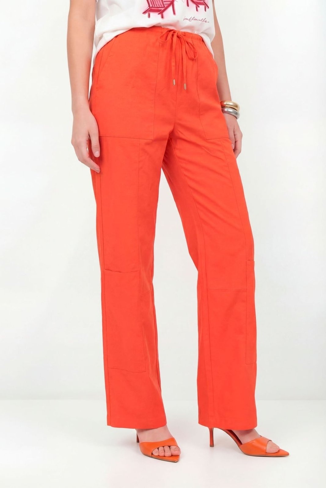 Imagem principal Calça Bolso Quadrado Feminina Inblanche vermelho