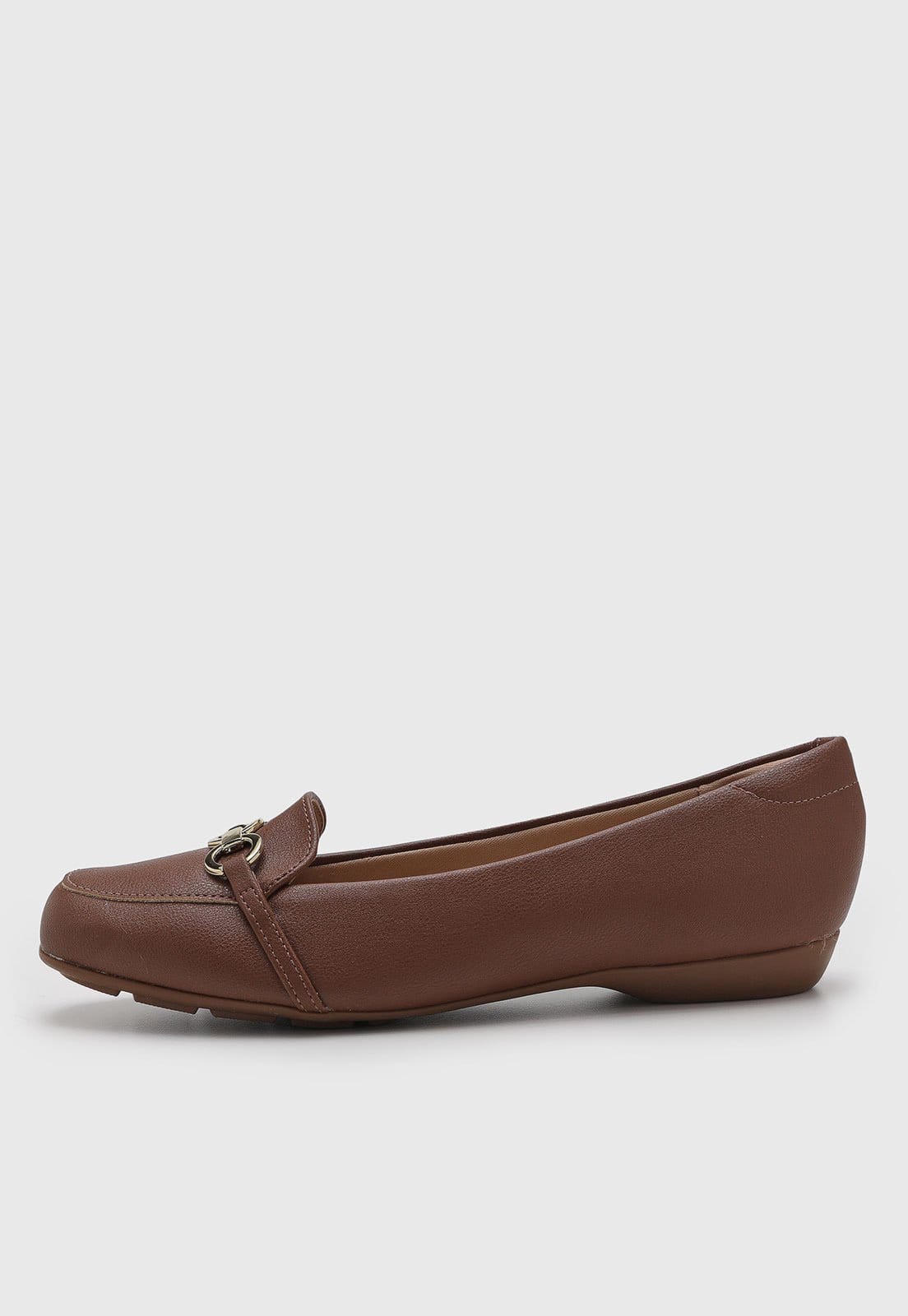 Mocassim Feminino Modare Slip On detalhe metalizado