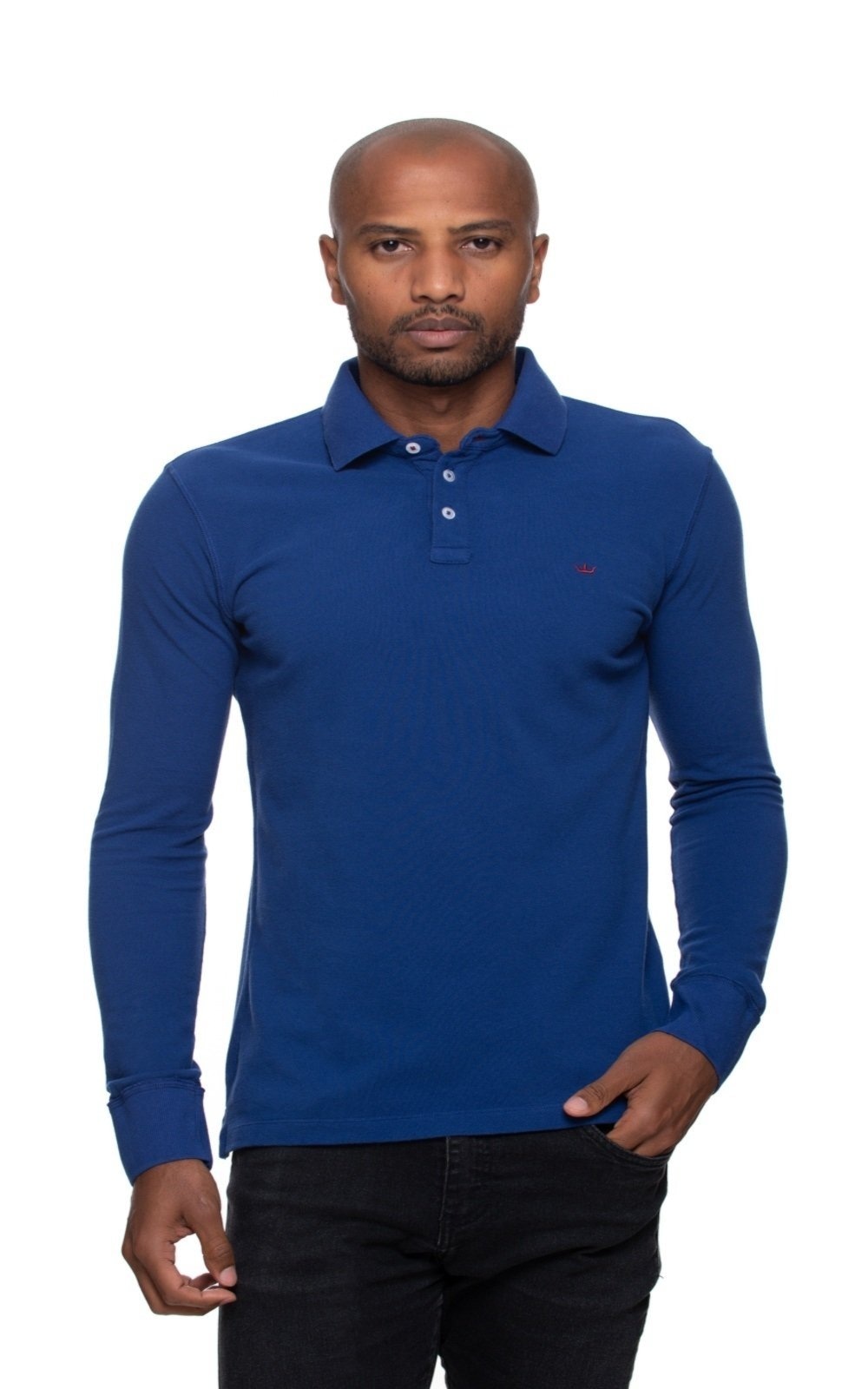 Imagem principal Camisa Polo Rugby Aburguesia Slim Fit Alfaiataria Burguesia azul marinho