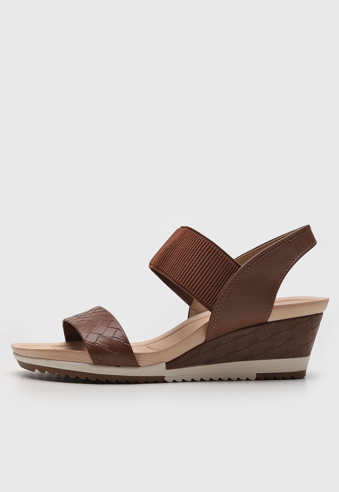 Imagem principal Sandália Anabela Modare Tira de Elastéx MODARE marrom