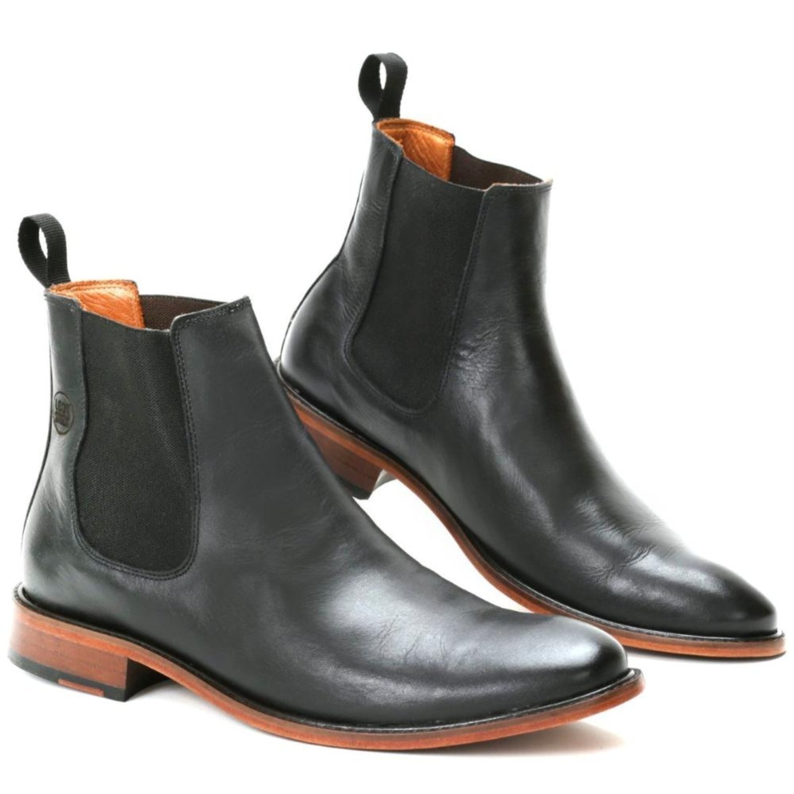 Imagem principal Bota Chelsea Couro Look Stock Elegante Sofisticado Lookstock Botinas preto