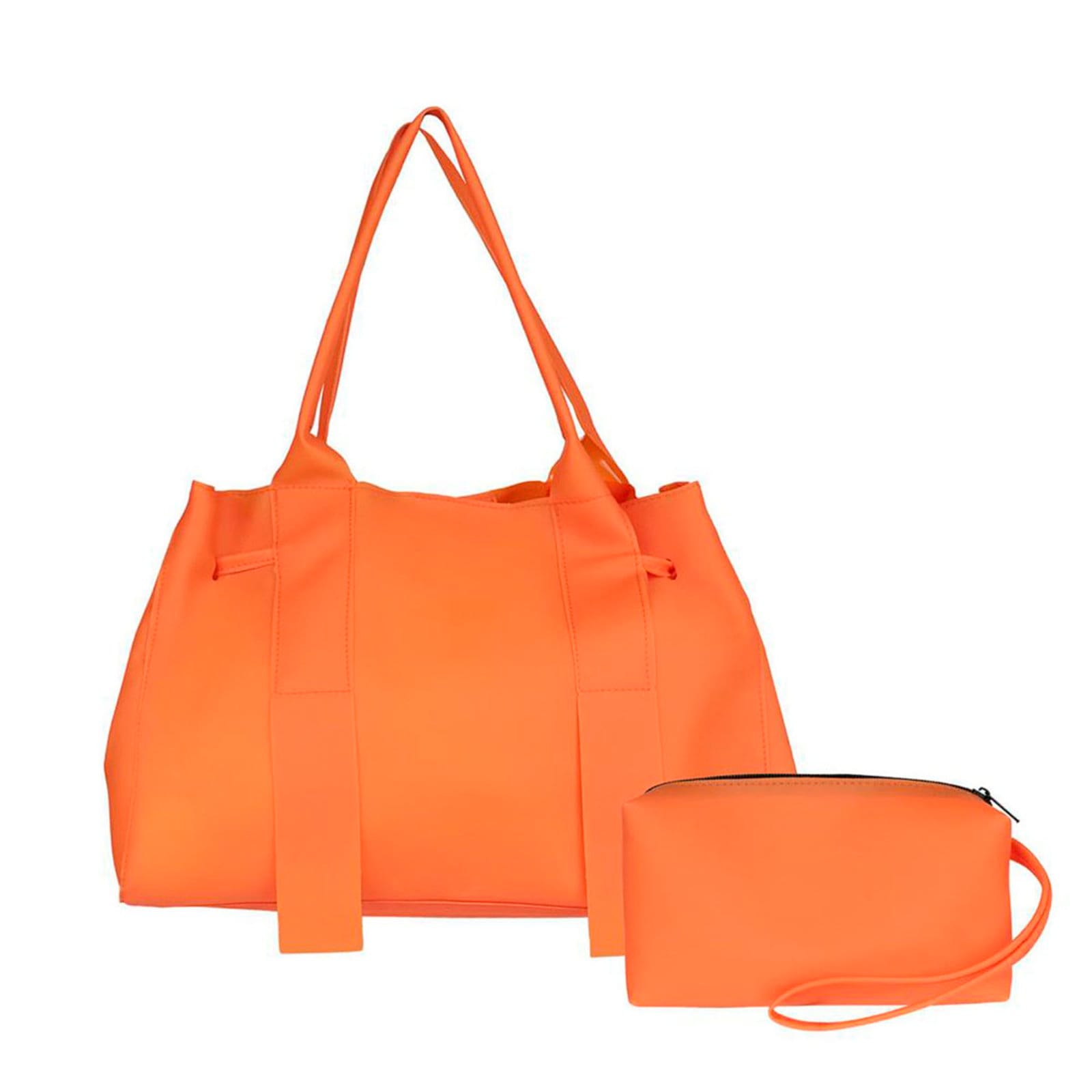 Bolsa Feminina de Praia Silicone Impermeavel Com Necessarie