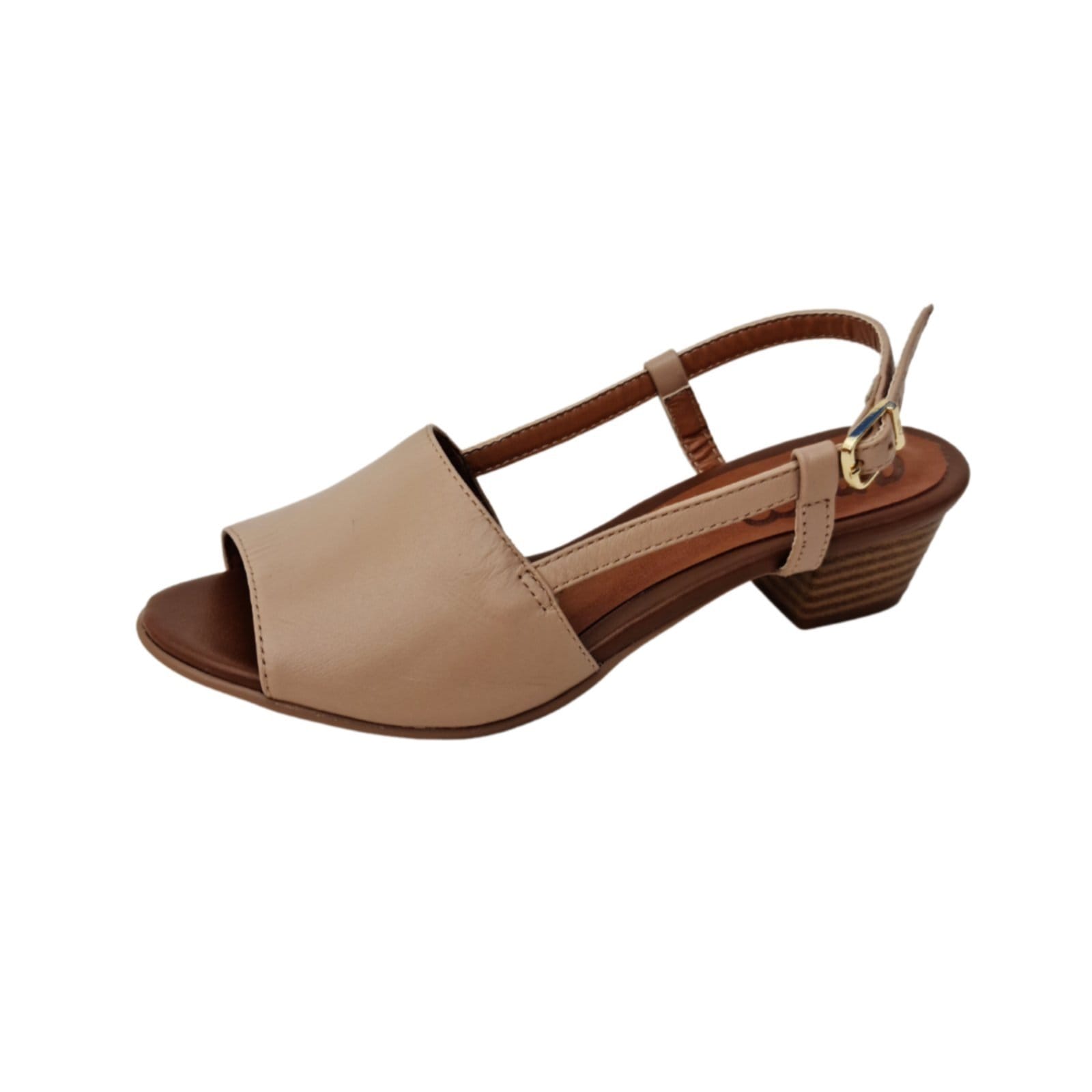 Sandália de Salto em Couro Amo Calçados Mimi